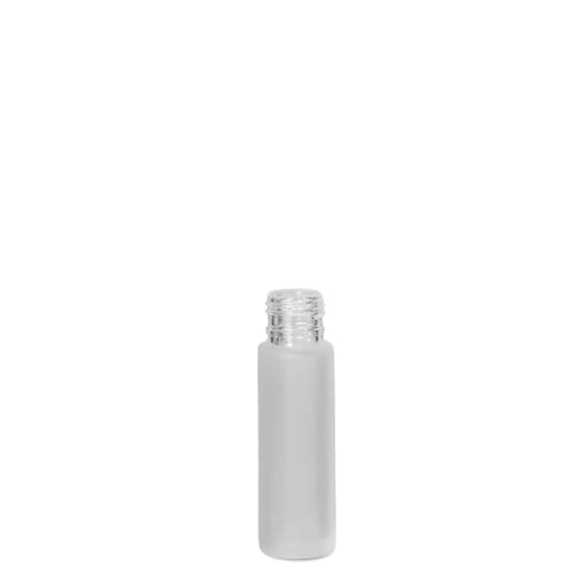 10 ml roll-on-flaske, glass, frostet, åpning: skrukork