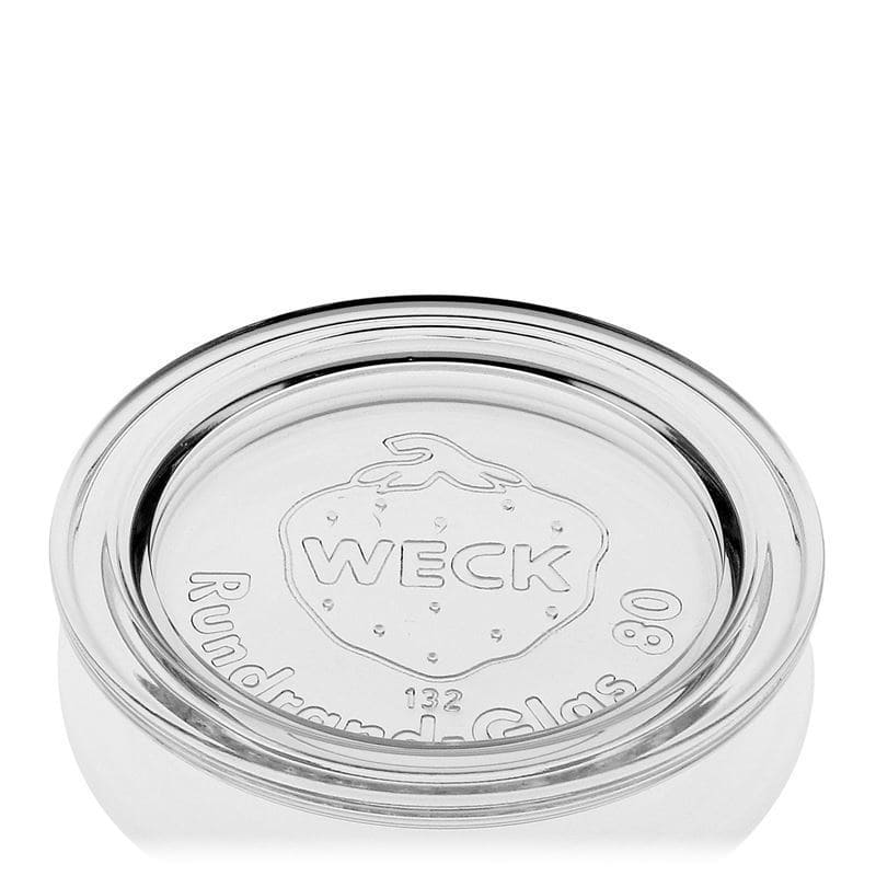 WECK-glasslokk med rund kant, for åpning: RR80