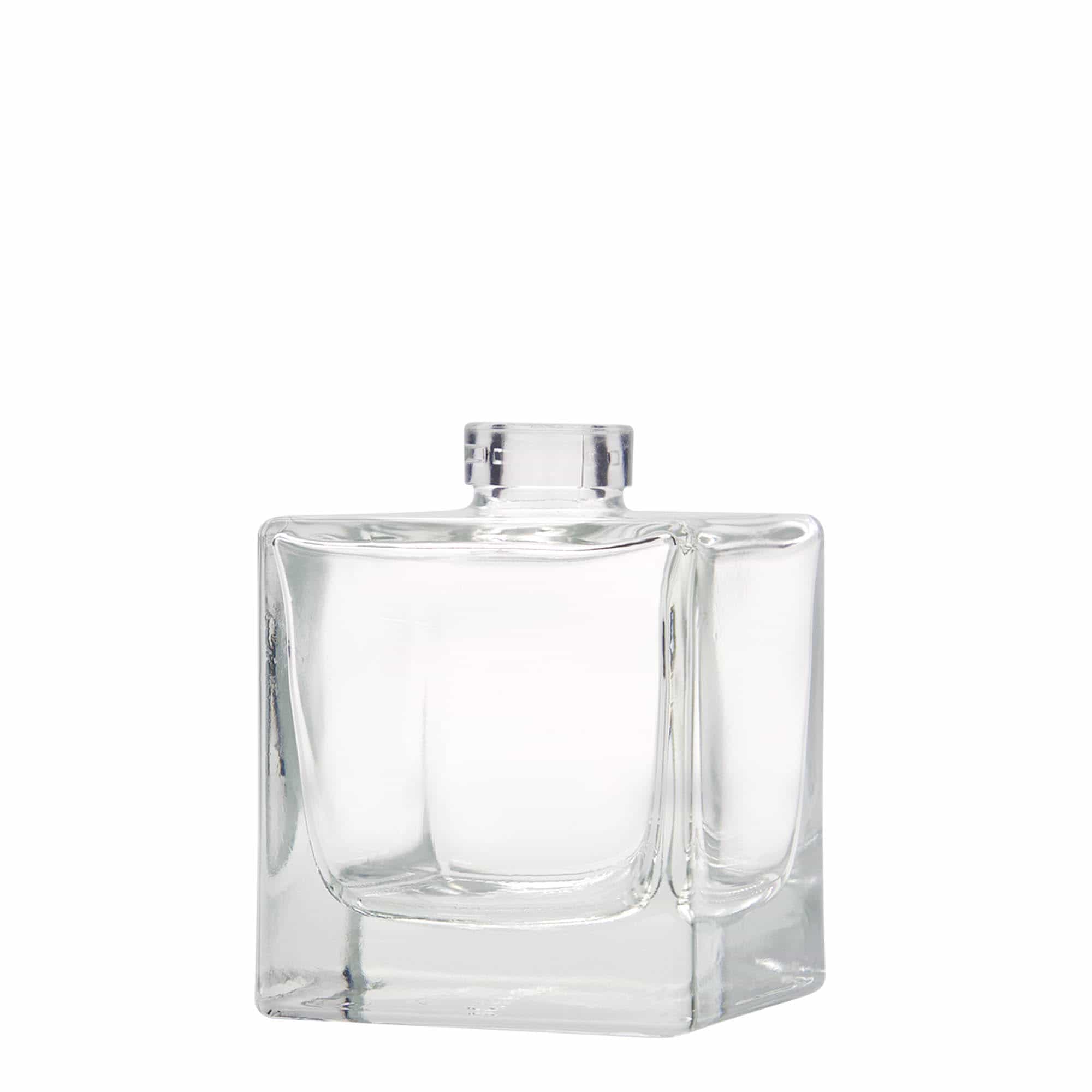 200 ml glassflaske "Cube", kvadratisk, åpning: Kork