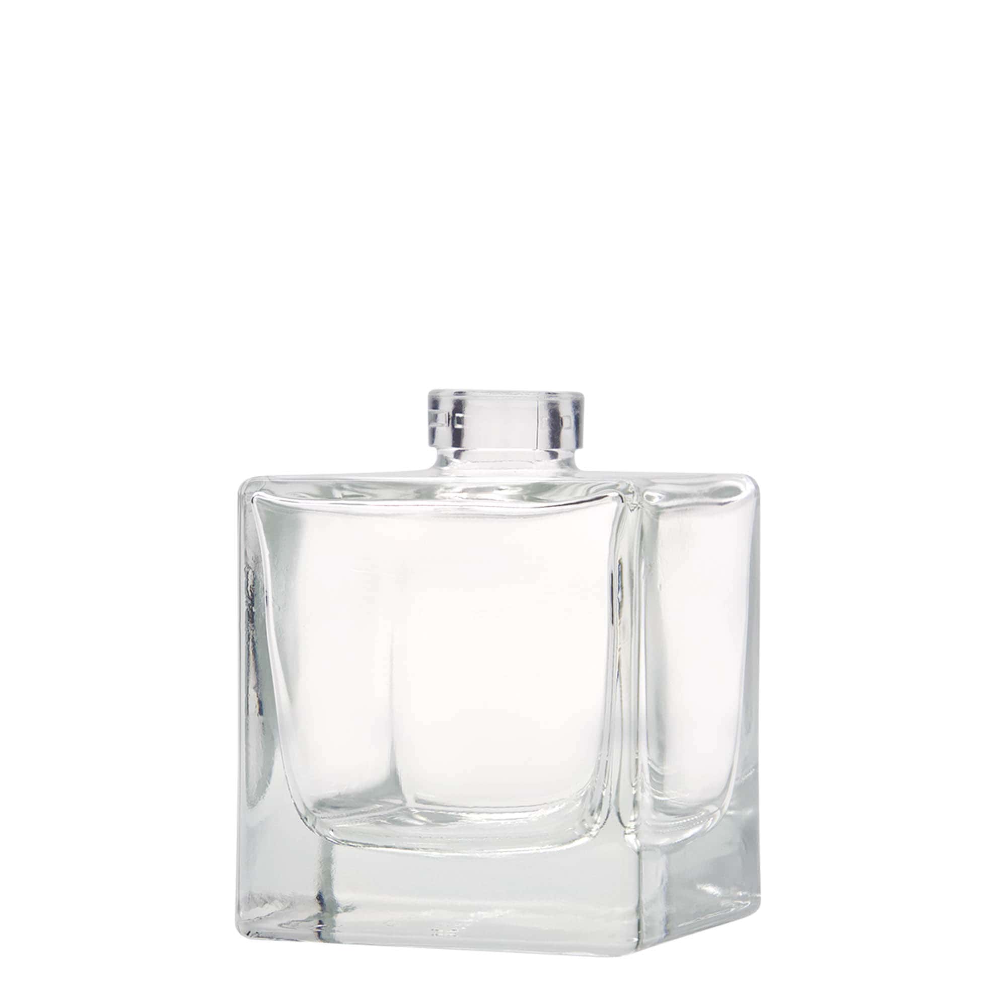 200 ml glassflaske 'Cube', firkantet, åpning: kork