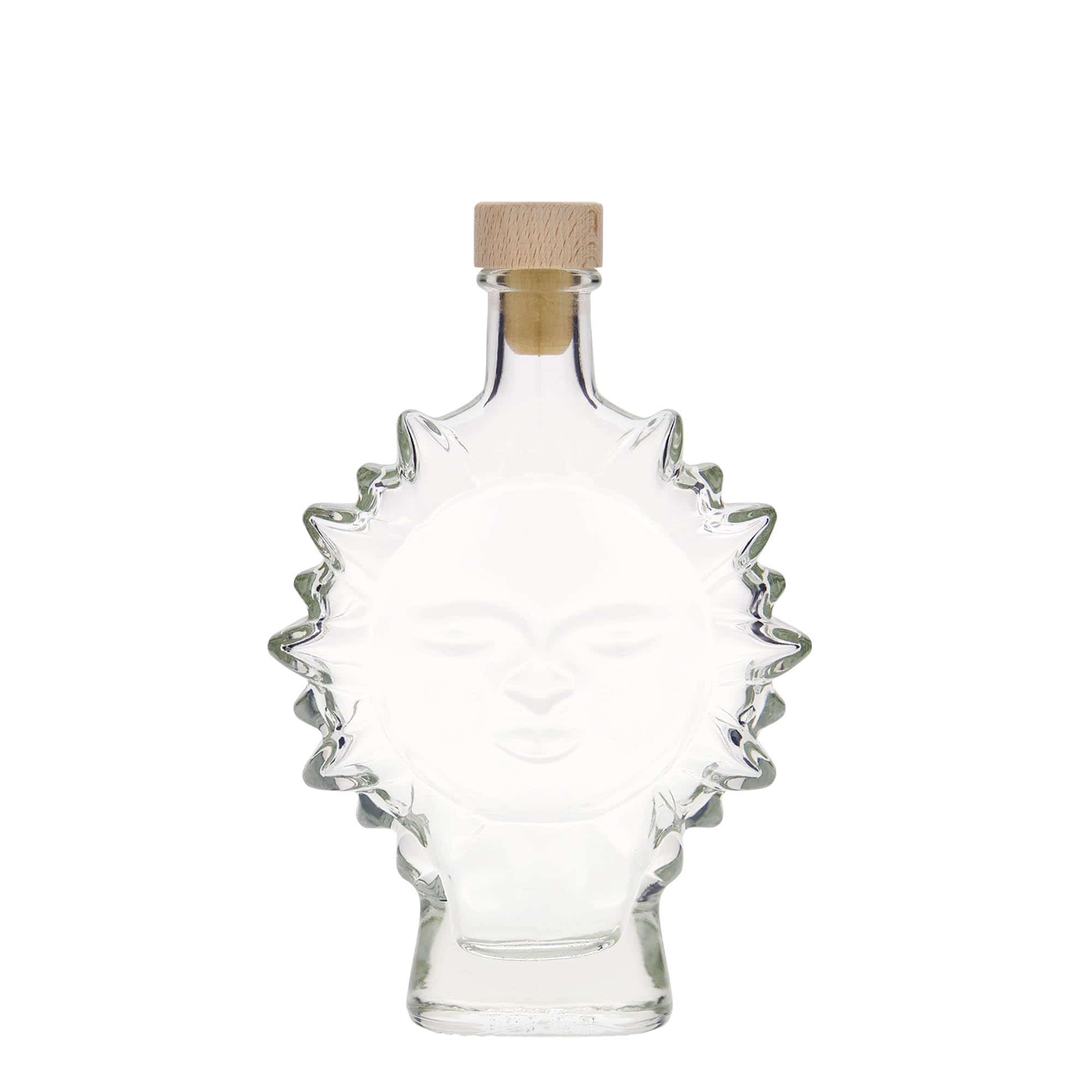 200 ml glassflaske "Sol", åpning: Kork