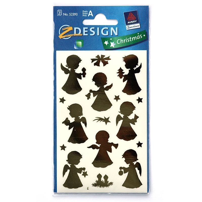 Zweckform klistremerker 'Engel', papir, gull