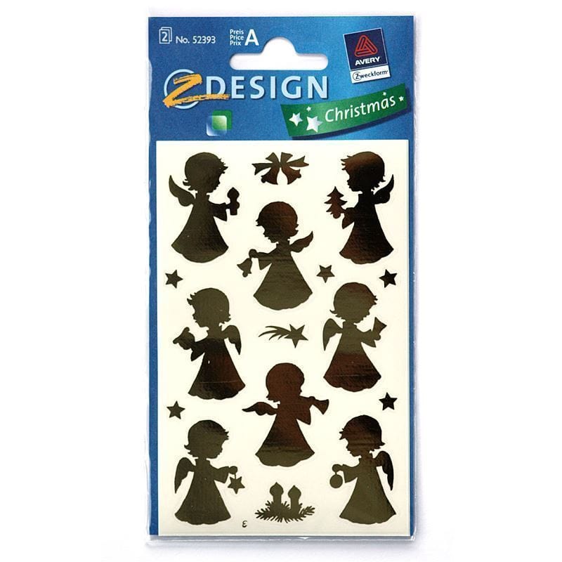 Zweckform klistremerker 'Engel', papir, gull