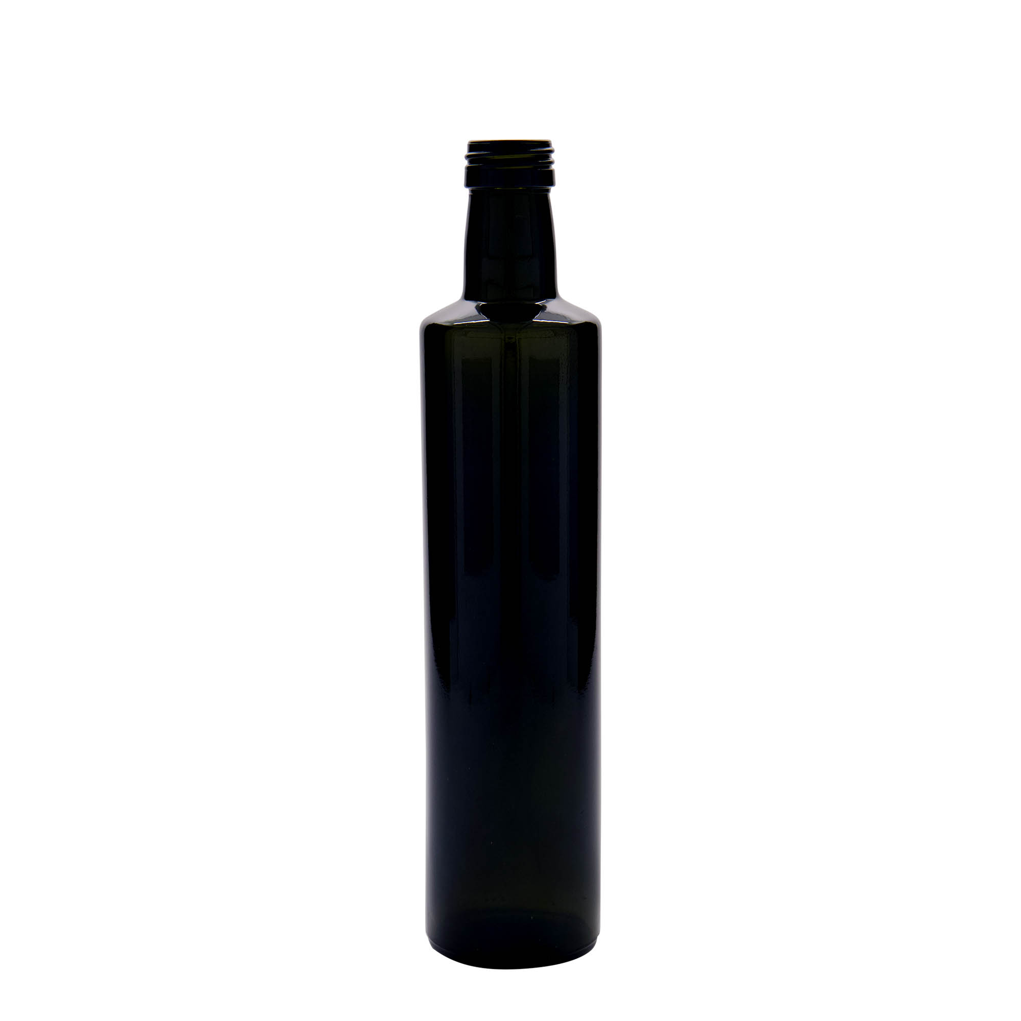 500 ml glassflaske 'Dorica', antikkgrønn, åpning: PP 31,5