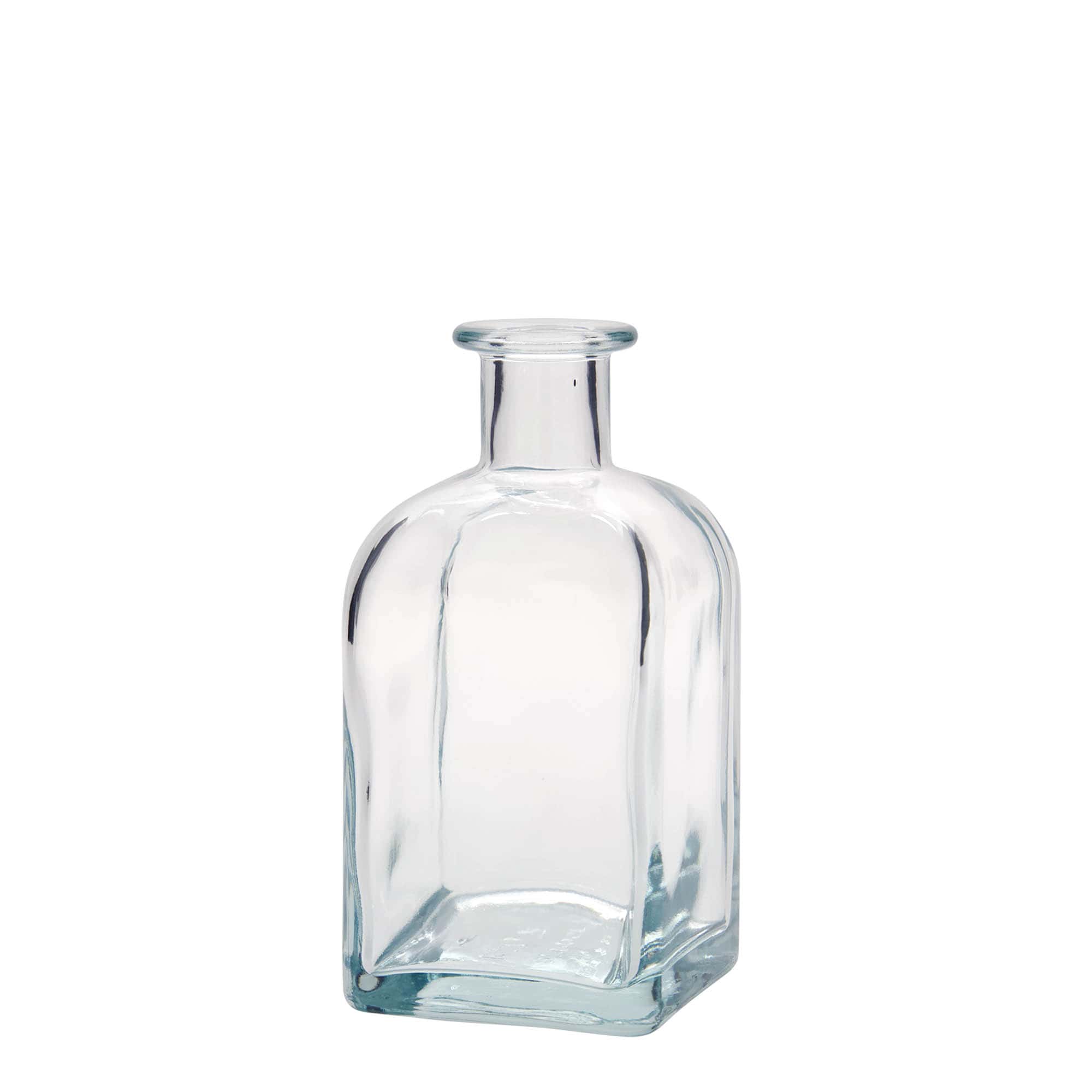 350 ml glassflaske Apotek Carré, firkantet, åpning: kork 350 ml glassflaske Apotek Carré, firkantet, åpning: kork