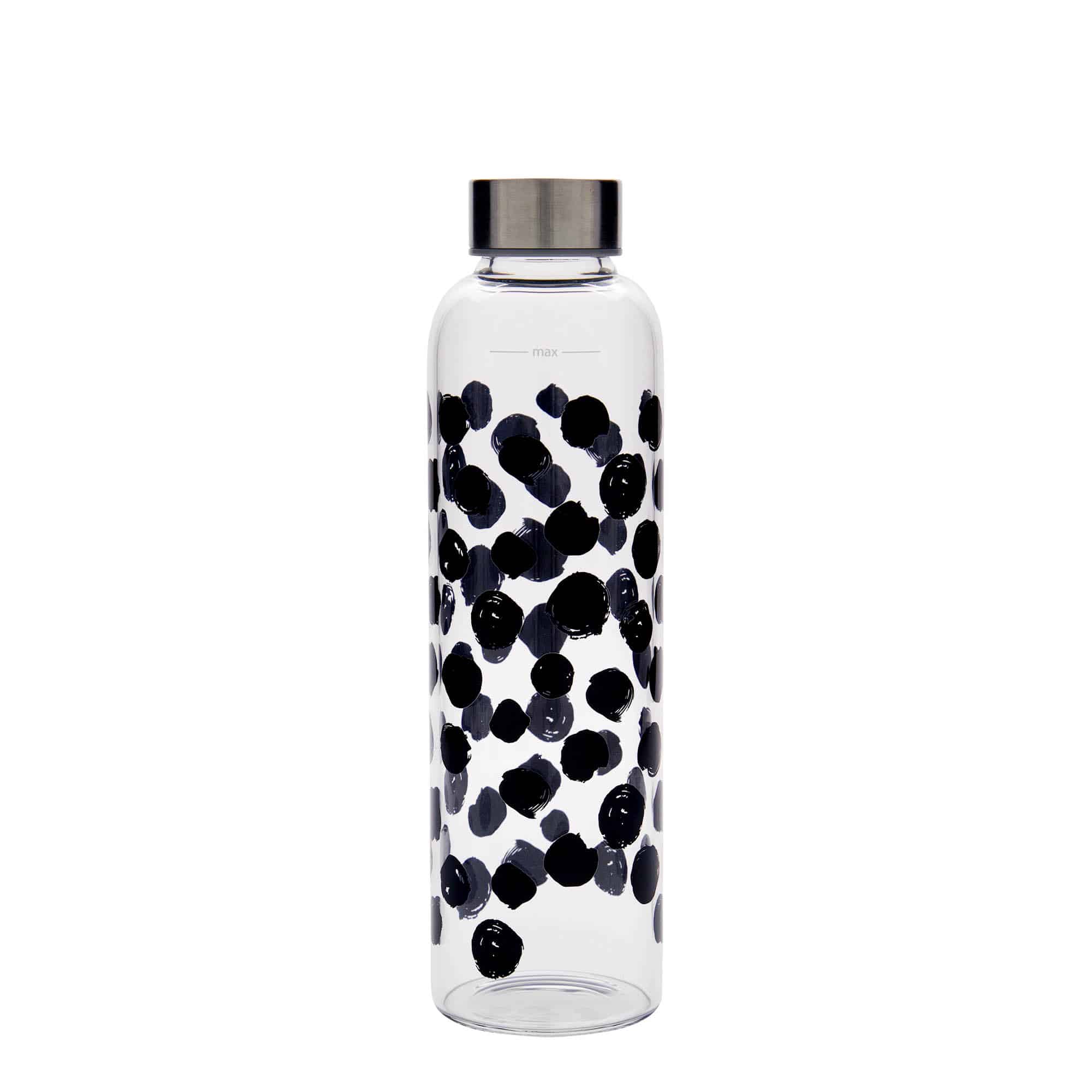 500 ml drikkeflaske "Perseus", motiv: Svarte punkter, åpning: Skrulokk
