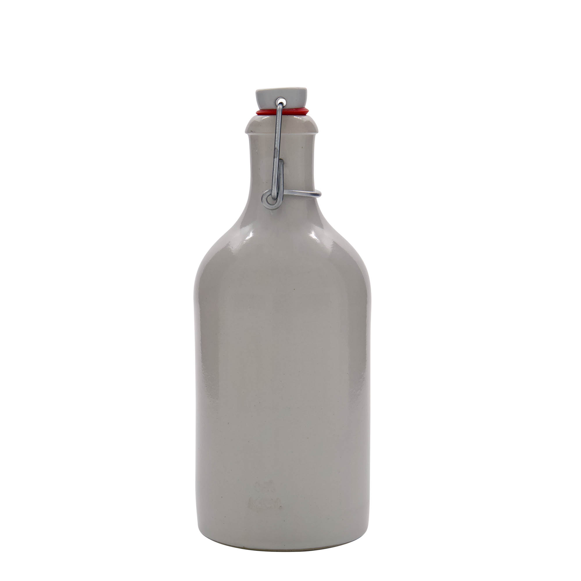 500 ml tonnekanne, steintøy, hvit, munningsåpning: klemmeforsegling 500 ml tonnekanne, steintøy, hvit, munningsåpning: klemmeforsegling