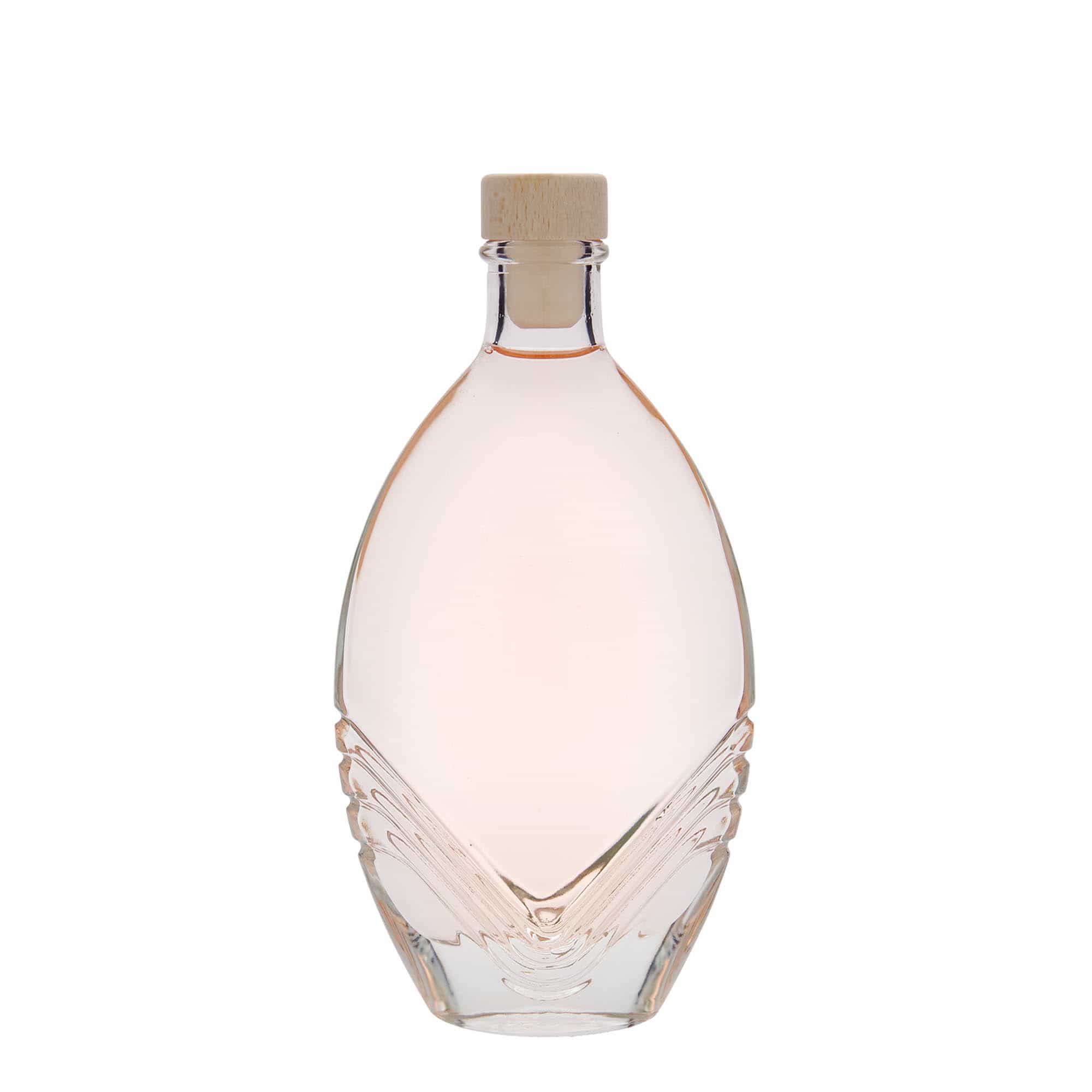 200 ml glassflaske "Florence", oval, åpning: Kork