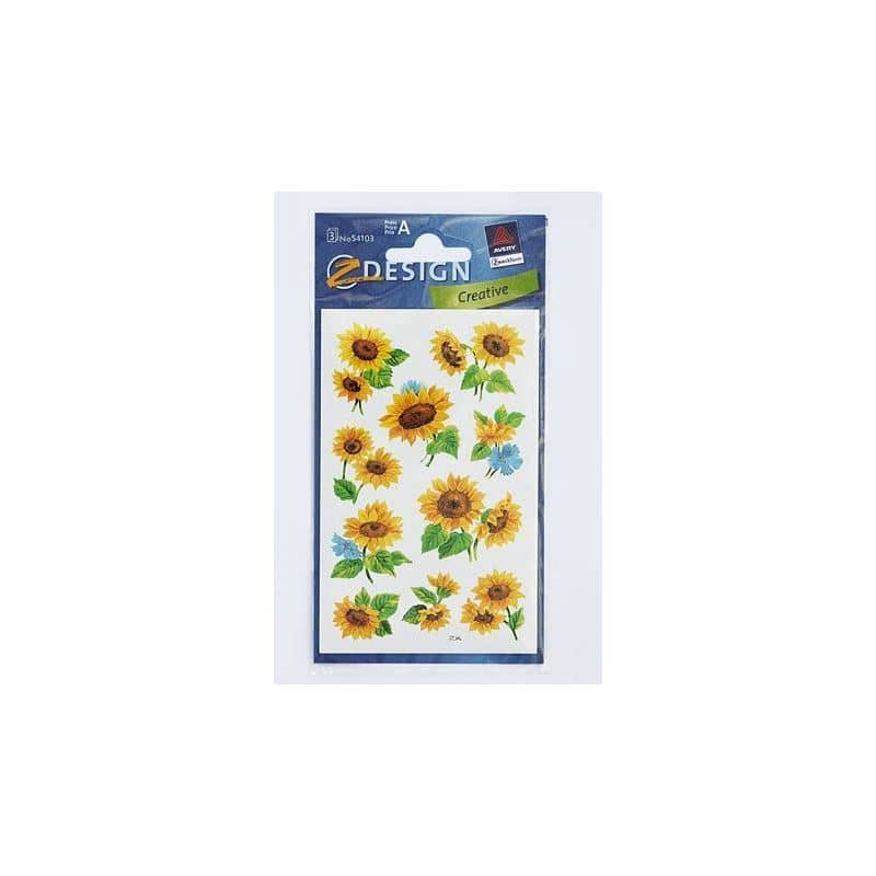 Zweckform-klistremerker 'Solsikker', papir, flerfarget Zweckform-klistremerker 'Solsikker', papir, flerfarget