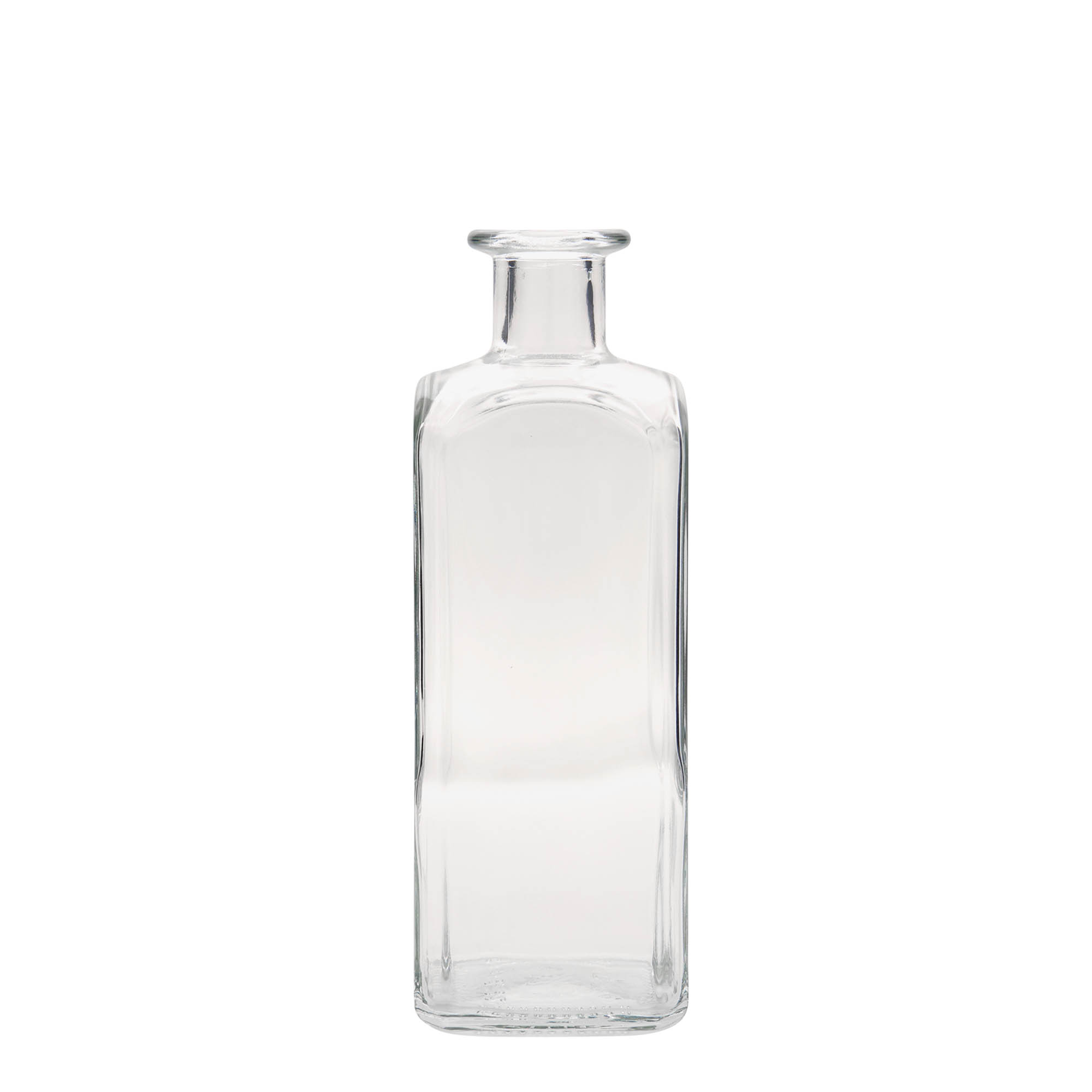 500 ml glassflaske Apotek Carré, firkantet, åpning: kork 500 ml glassflaske Apotek Carré, firkantet, åpning: kork