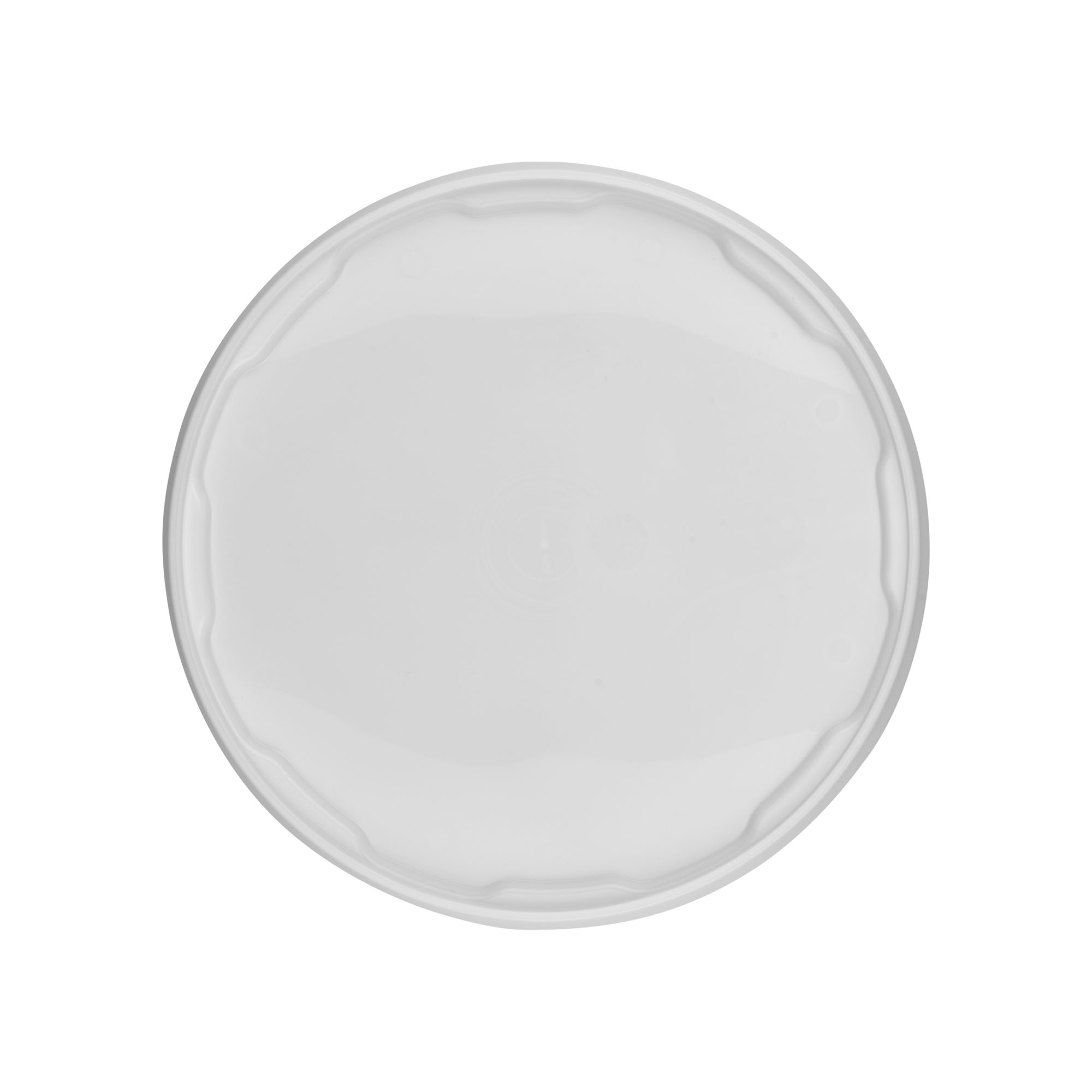 Lokk for 10 l bøtte, PP-plast, hvit