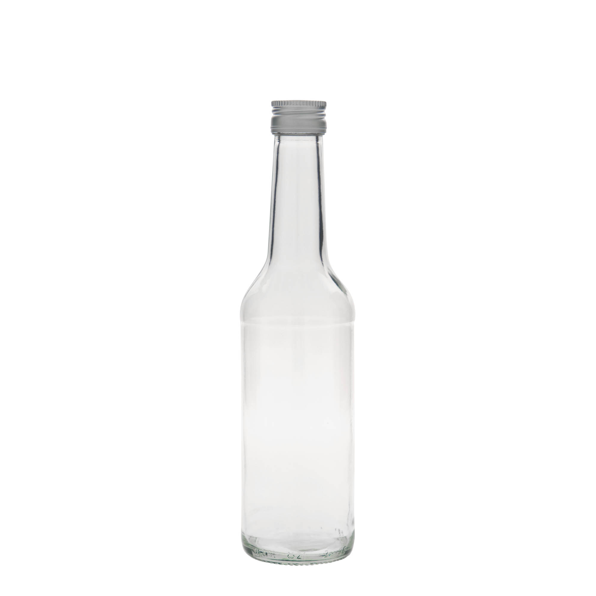 350 ml glassflaske med rett hals, åpning: PP 28