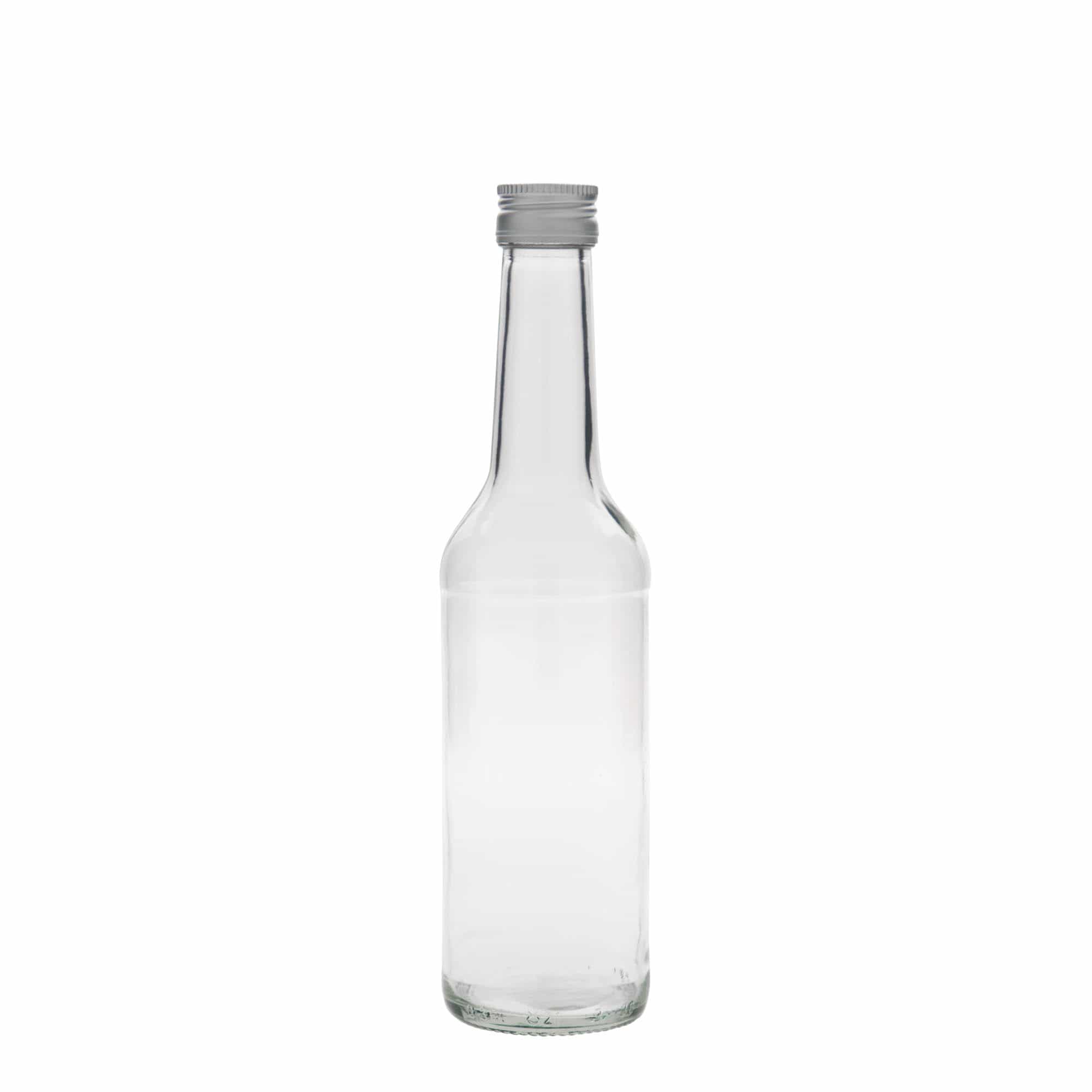 350 ml glassflaske med rett hals, åpning: PP 28