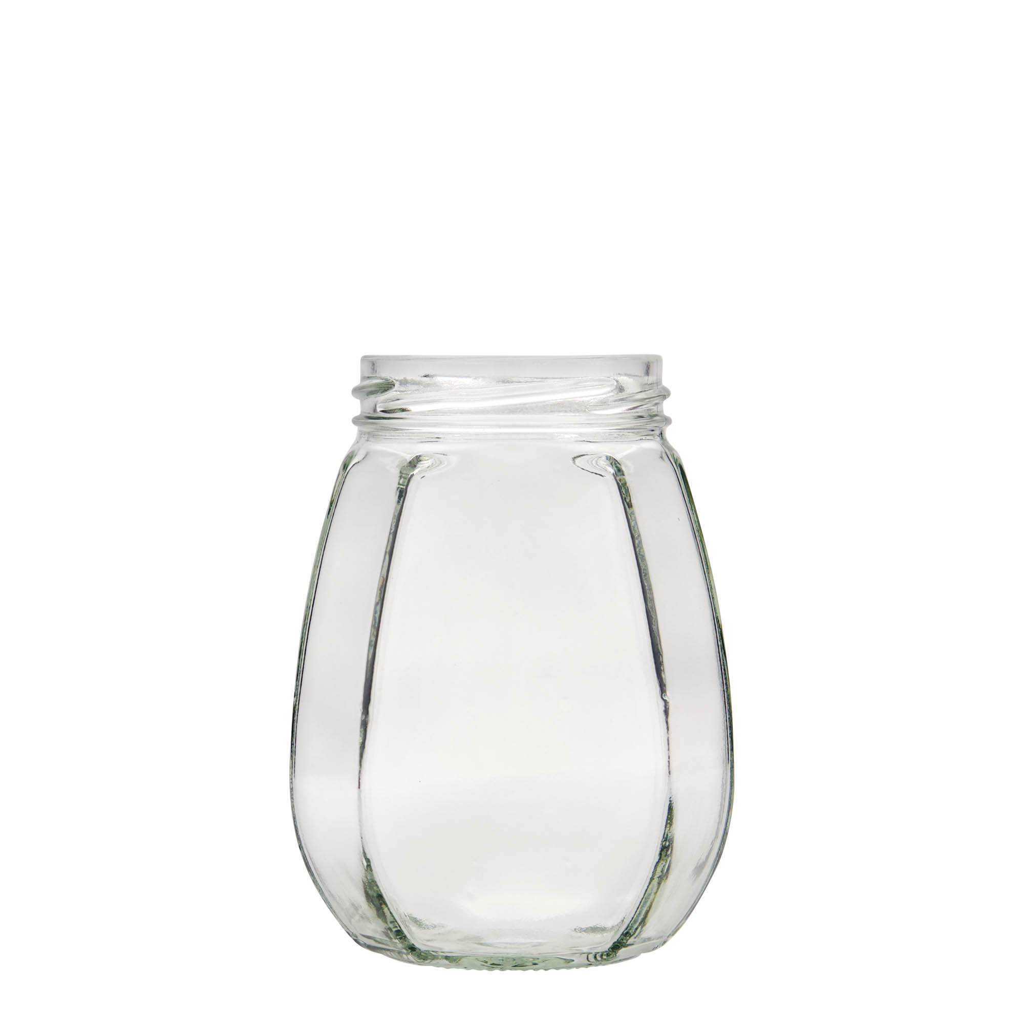 385 ml smykkeglass, sekskantet, åpning: Twist-Off (TO 63) 385 ml smykkeglass, sekskantet, åpning: Twist-Off (TO 63)