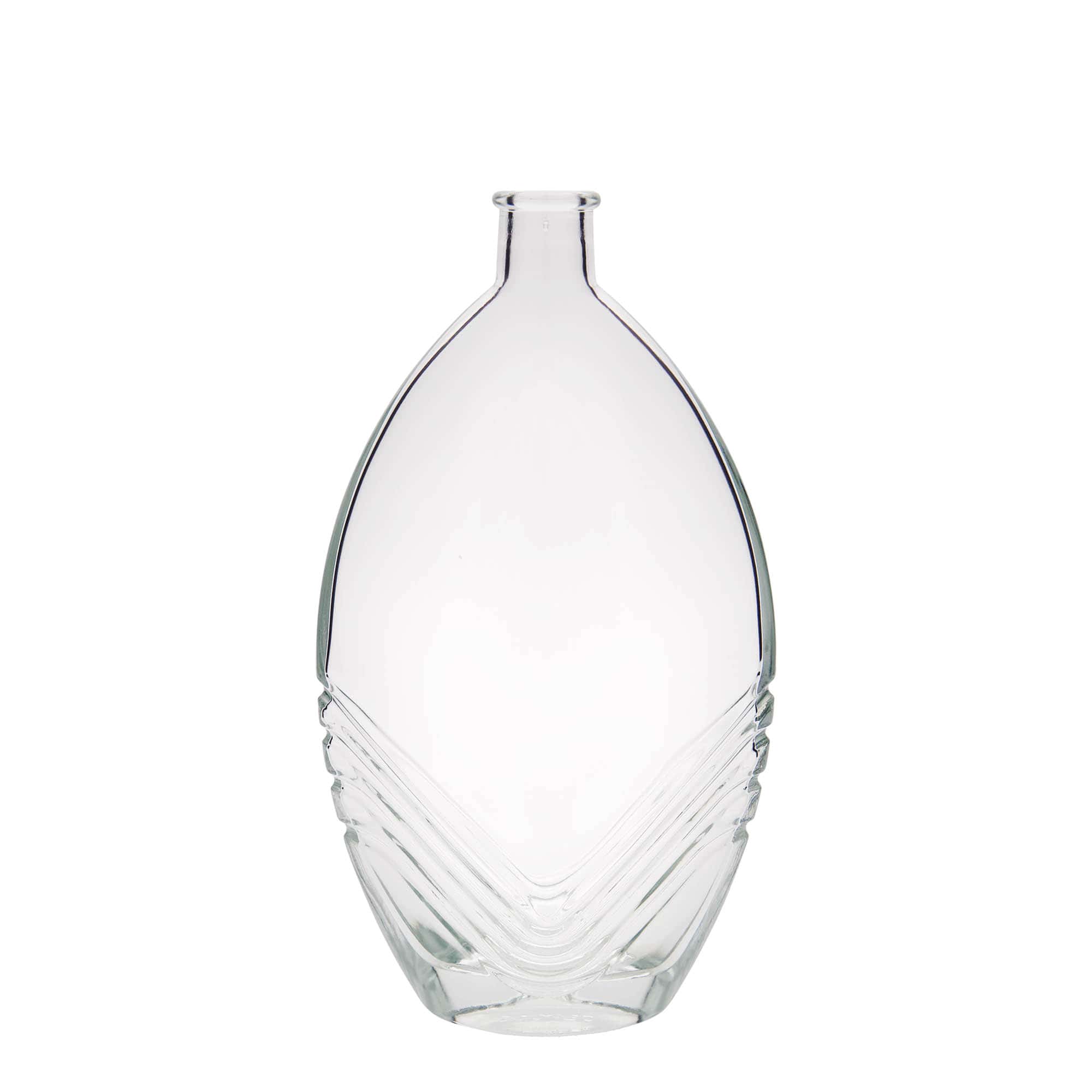 500 ml glassflaske "Florence", oval, åpning: Kork 500 ml glassflaske "Florence", oval, åpning: Kork