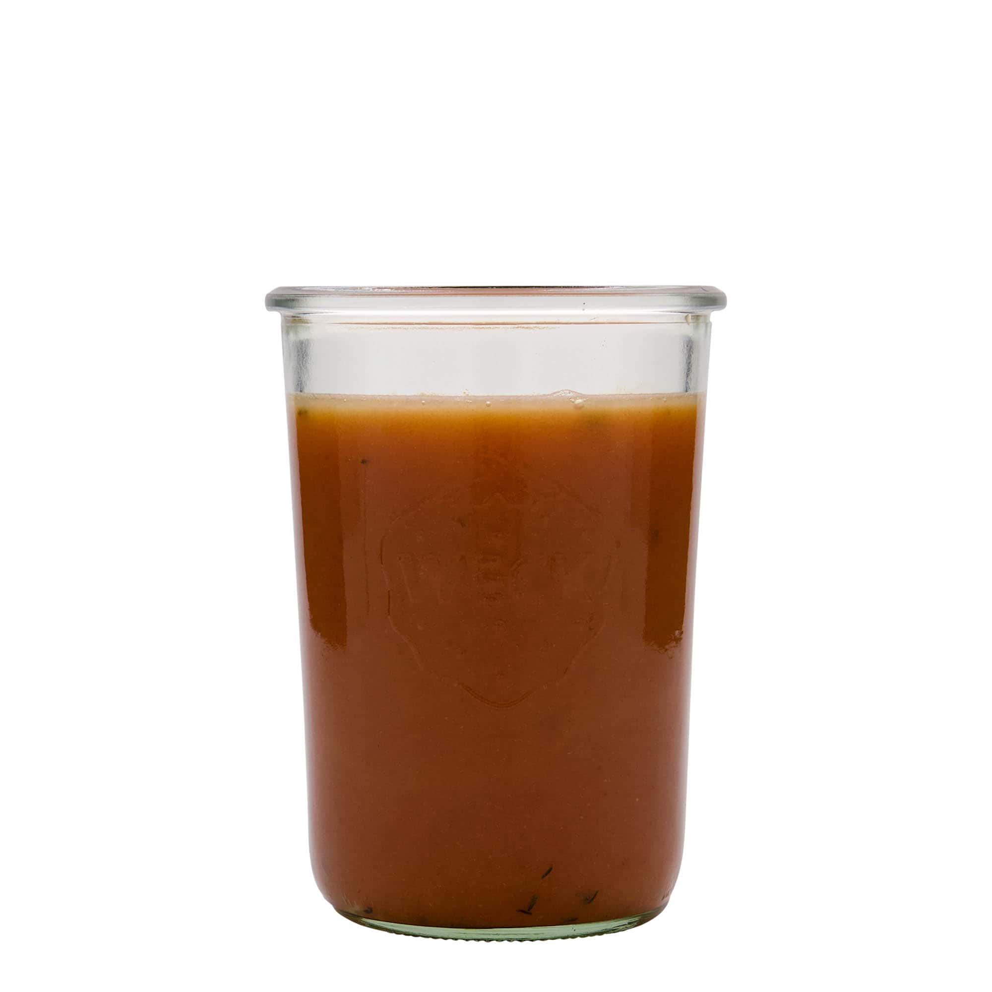 850 ml WECK-glasskrukke, åpning: rund kant