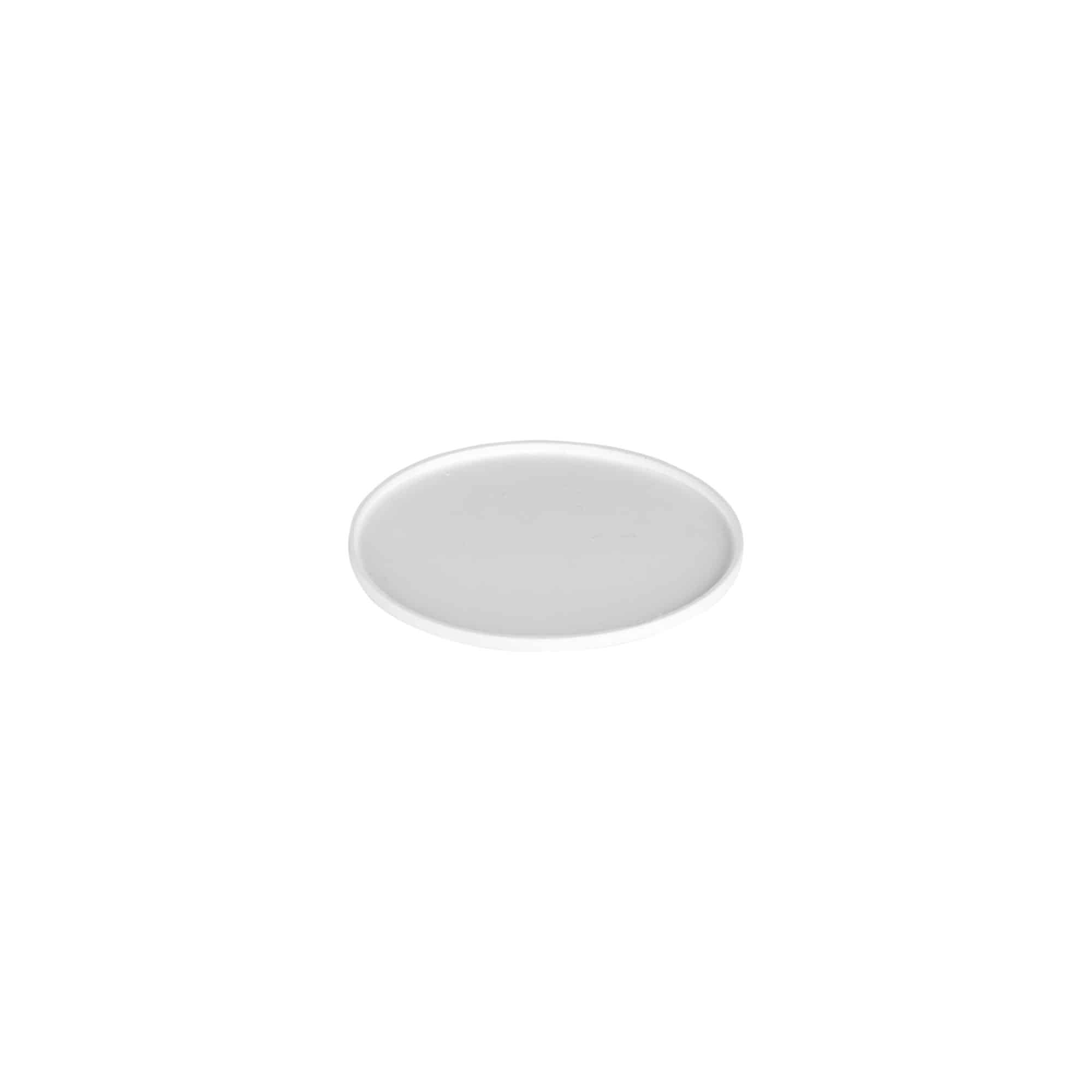Dekkskive for 100 ml 'Bianca', PP-plast, hvit