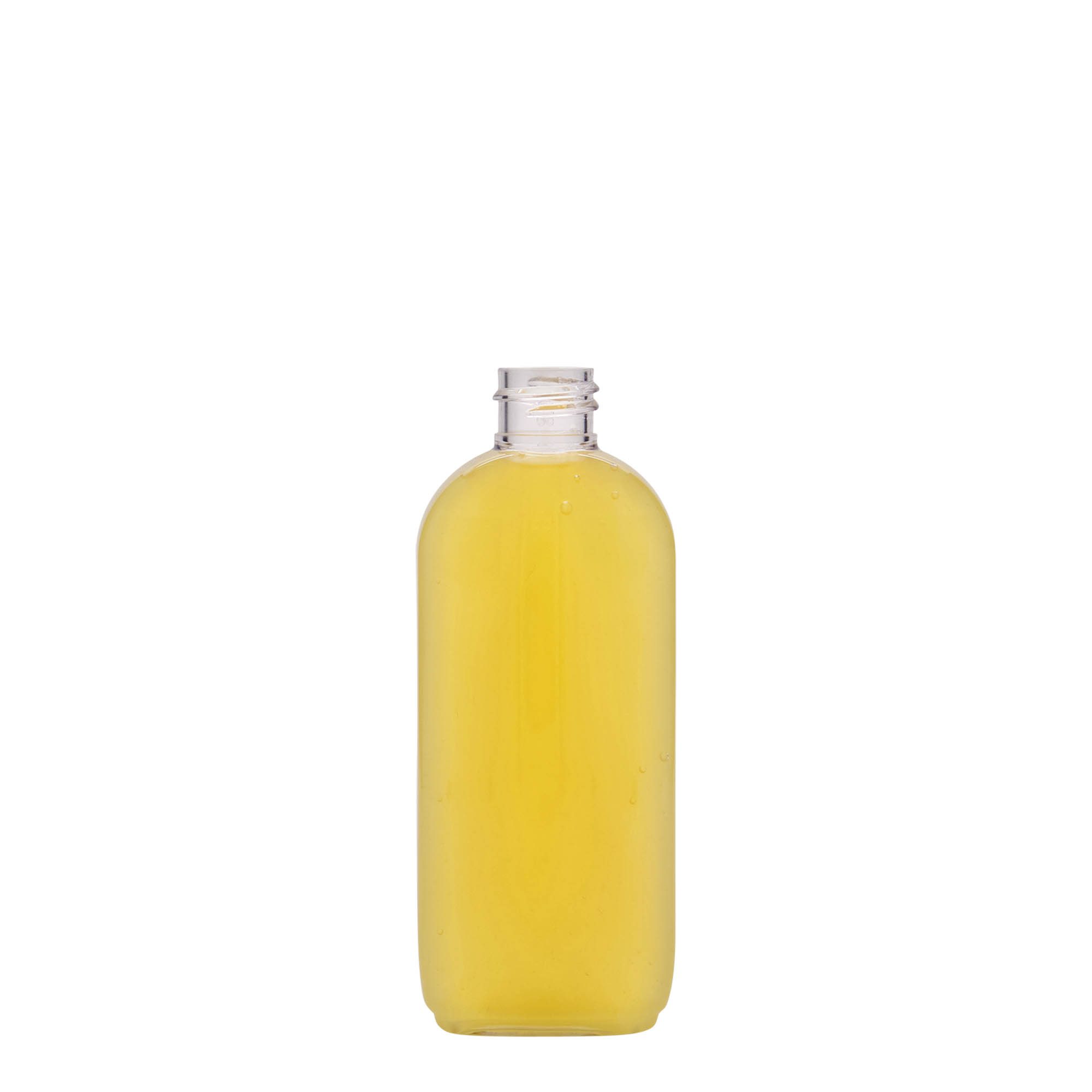 100 ml PET-flaske 'Iris', oval, plast, åpning: 20/410 100 ml PET-flaske 'Iris', oval, plast, åpning: 20/410