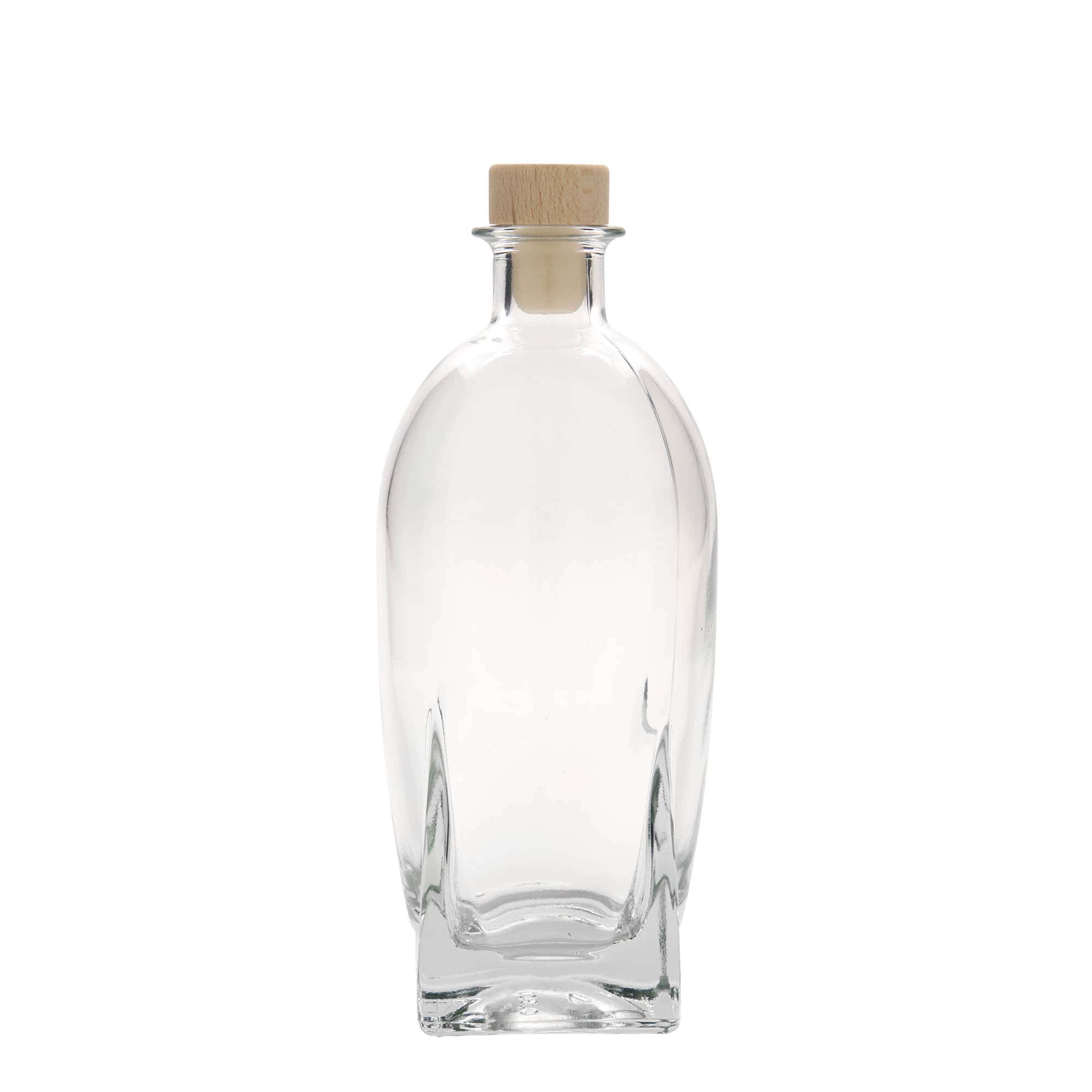 500 ml glassflaske 'Zino', firkantet, åpning: kork