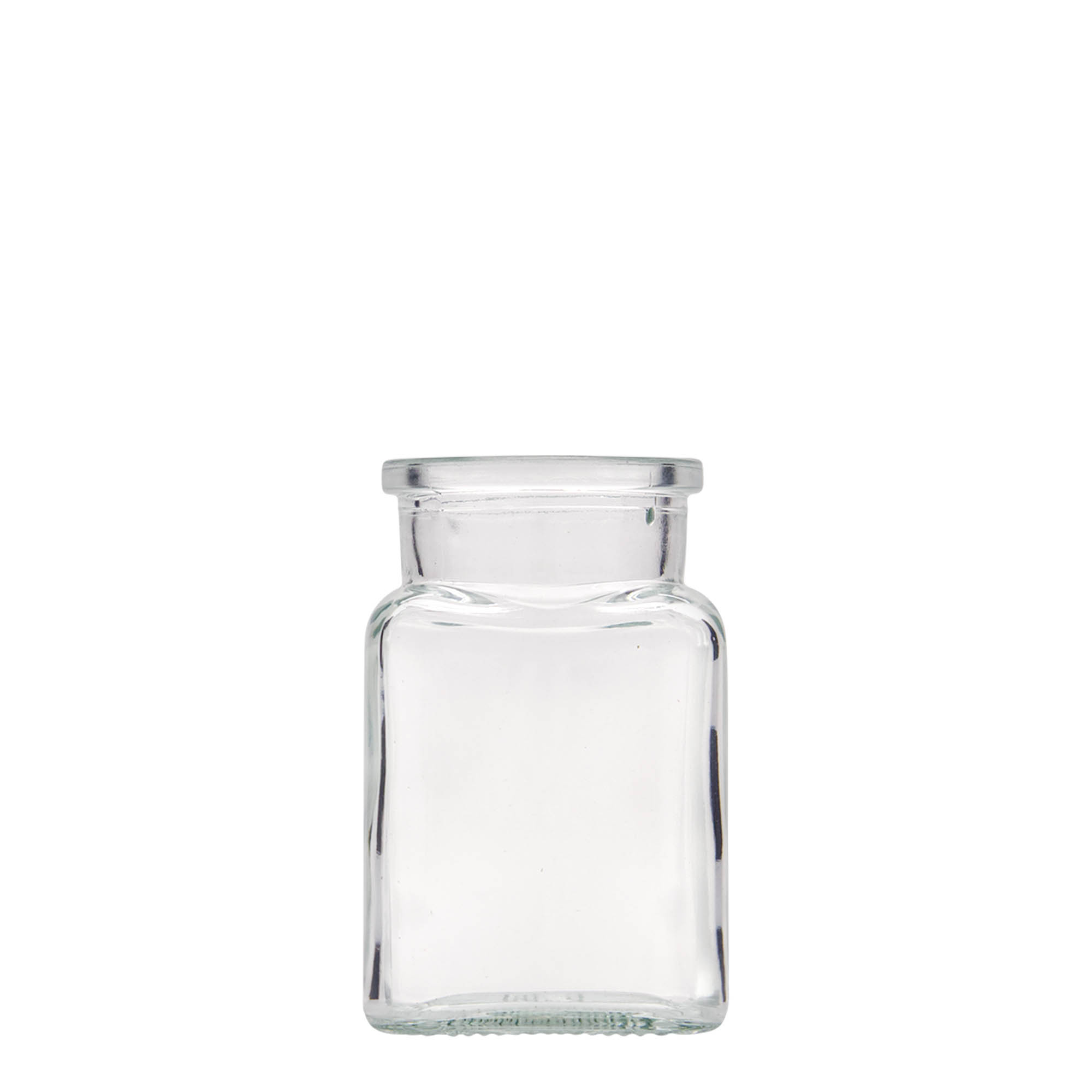 150 ml korkglass, firkantet, åpning: kork