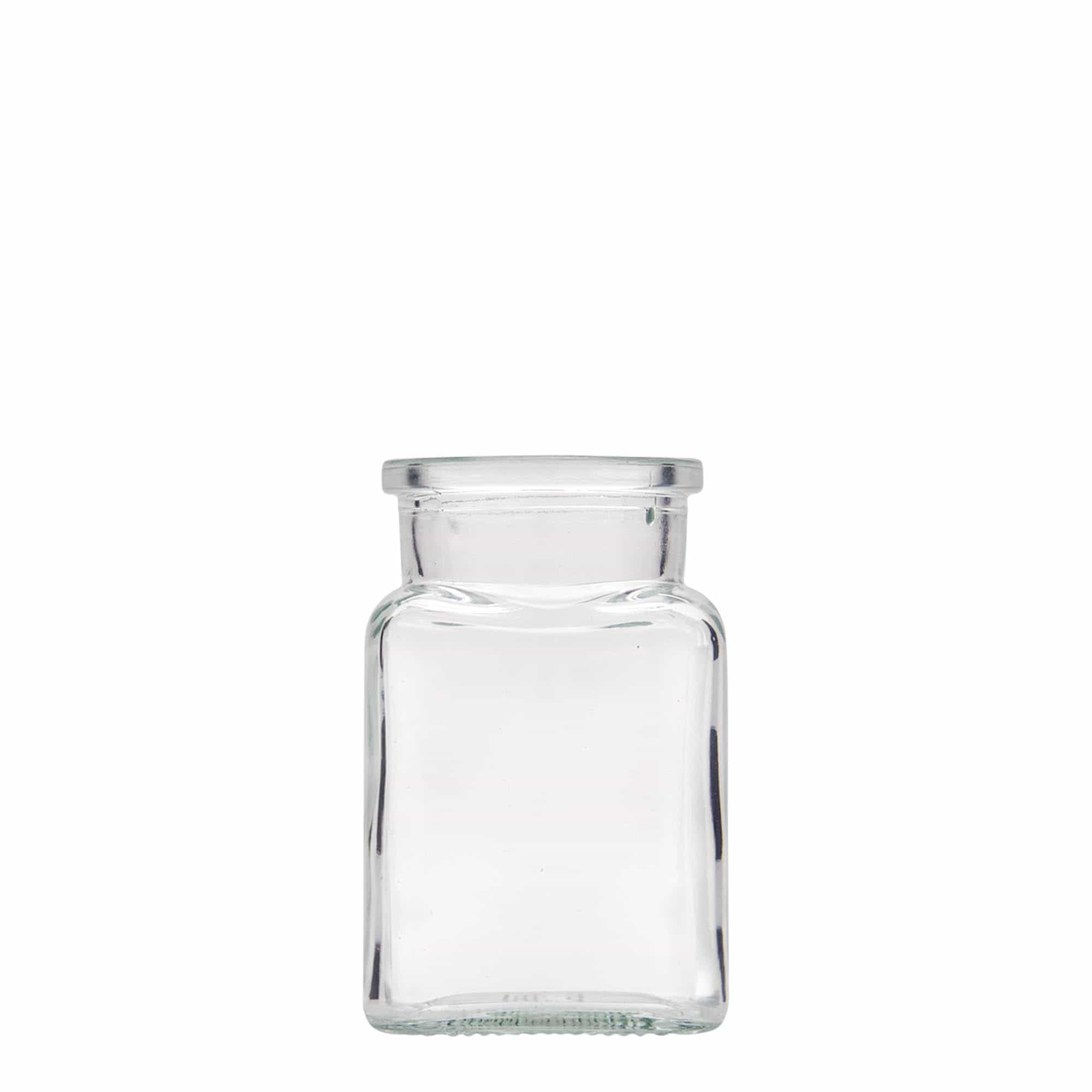 150 ml korkglass, firkantet, åpning: kork