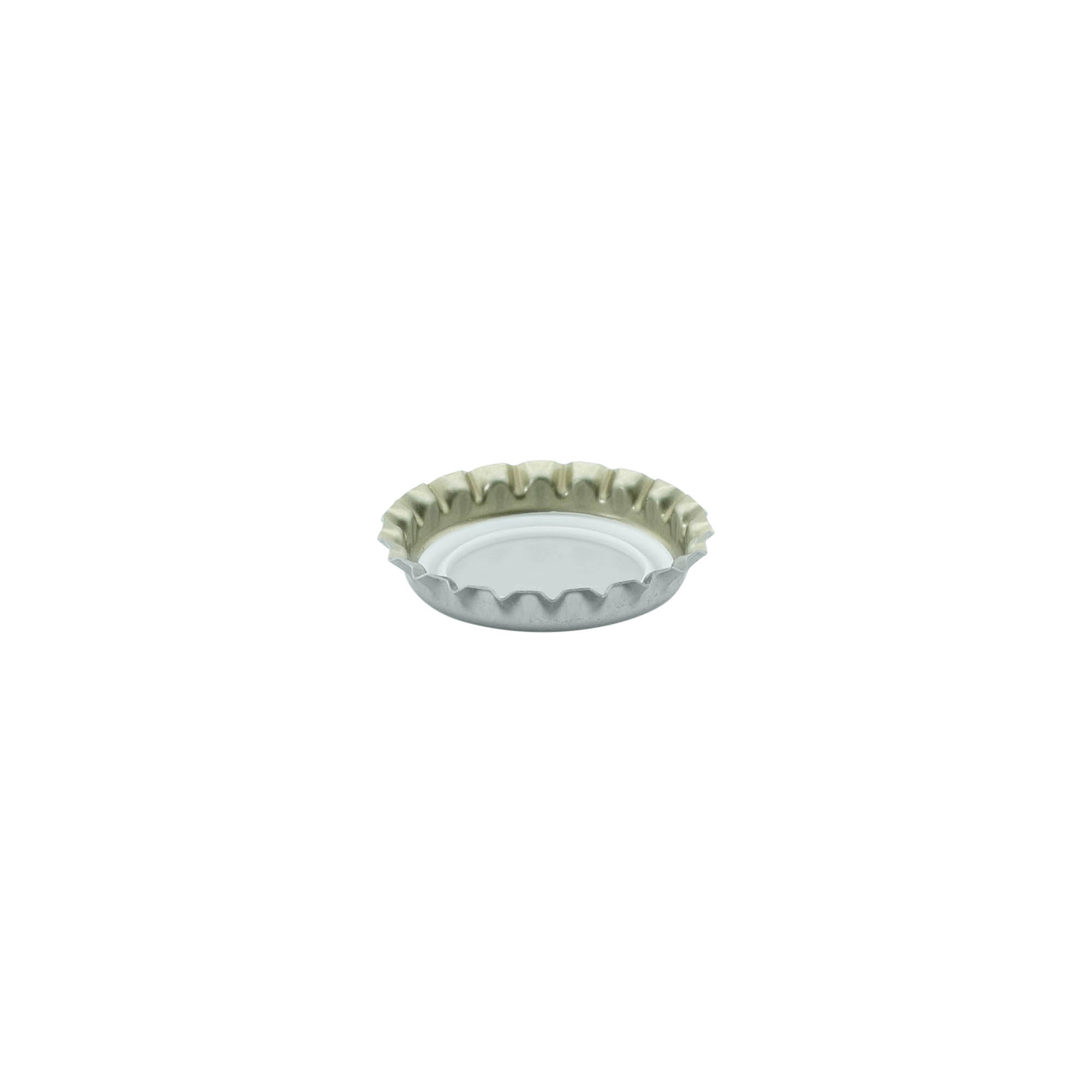 Kronkorken 26 mm, metall, sølv Kronkorken 26 mm, metall, sølv