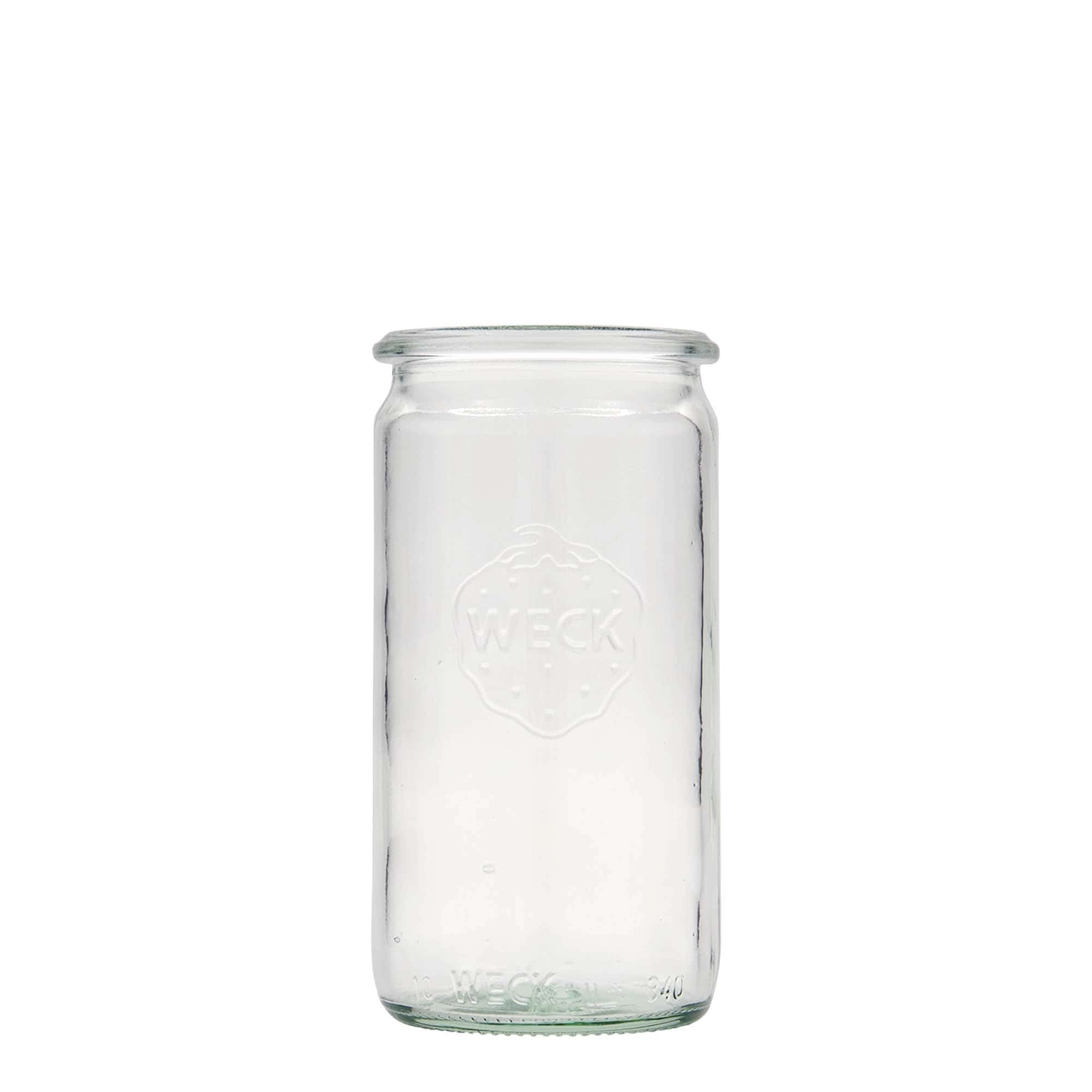 340 ml WECK-sylinderglass, åpning: rund kant