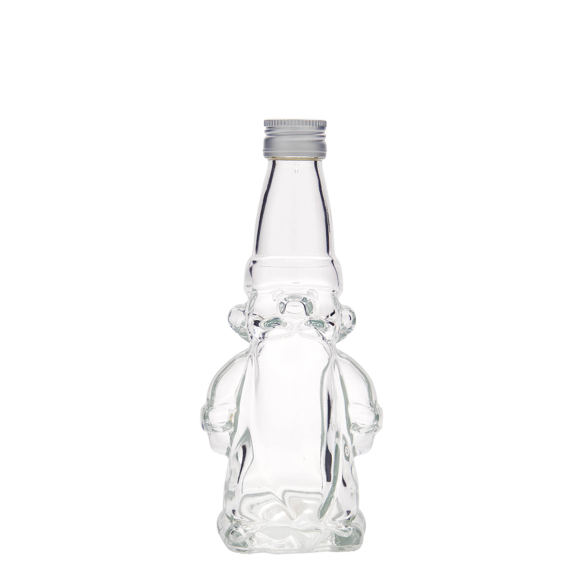 200 ml glassflaske 'Julenisse', åpning: PP 28