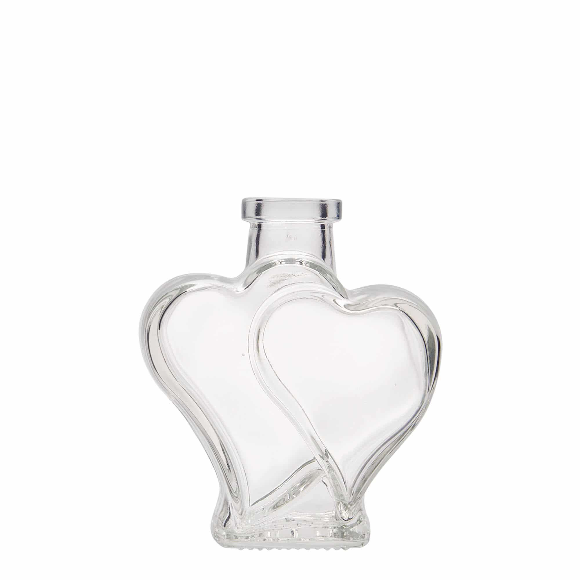 200 ml glassflaske 'Dobbelthjerte’, åpning: Kork 200 ml glassflaske 'Dobbelthjerte’, åpning: Kork