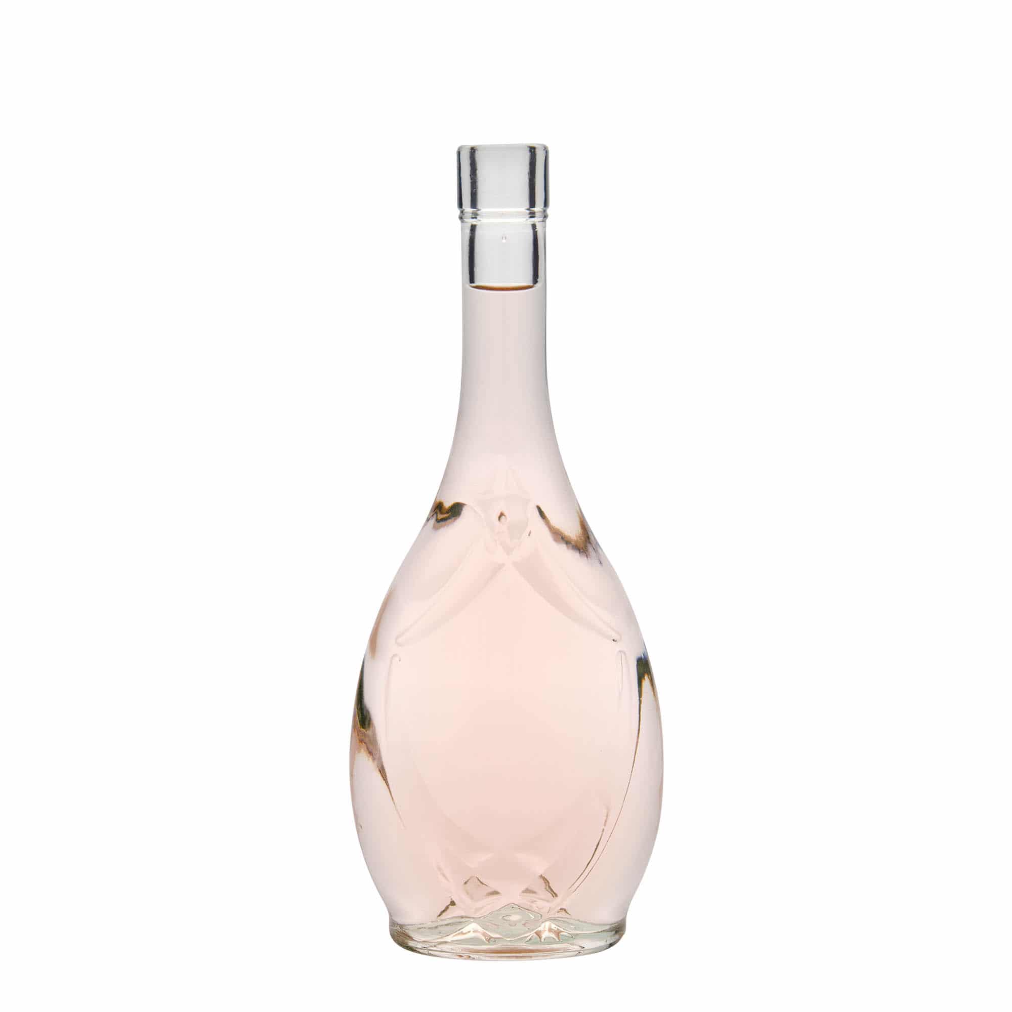 500 ml glassflaske "Saragossa", oval, åpning: Kork