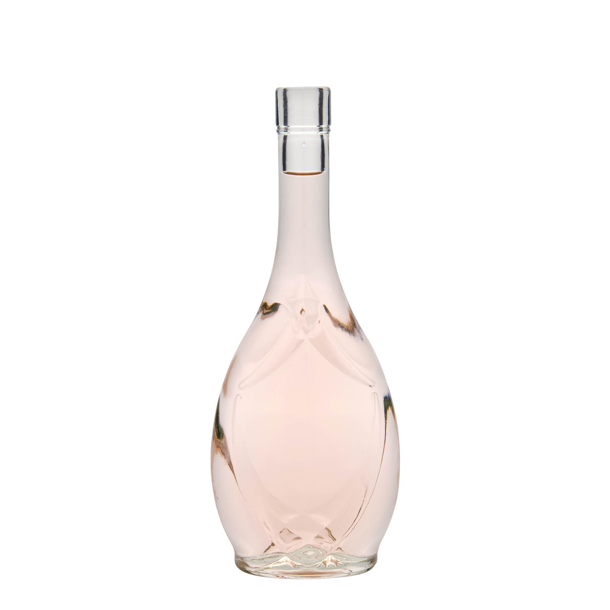 500 ml glassflaske 'Saragossa', oval, åpning: kork