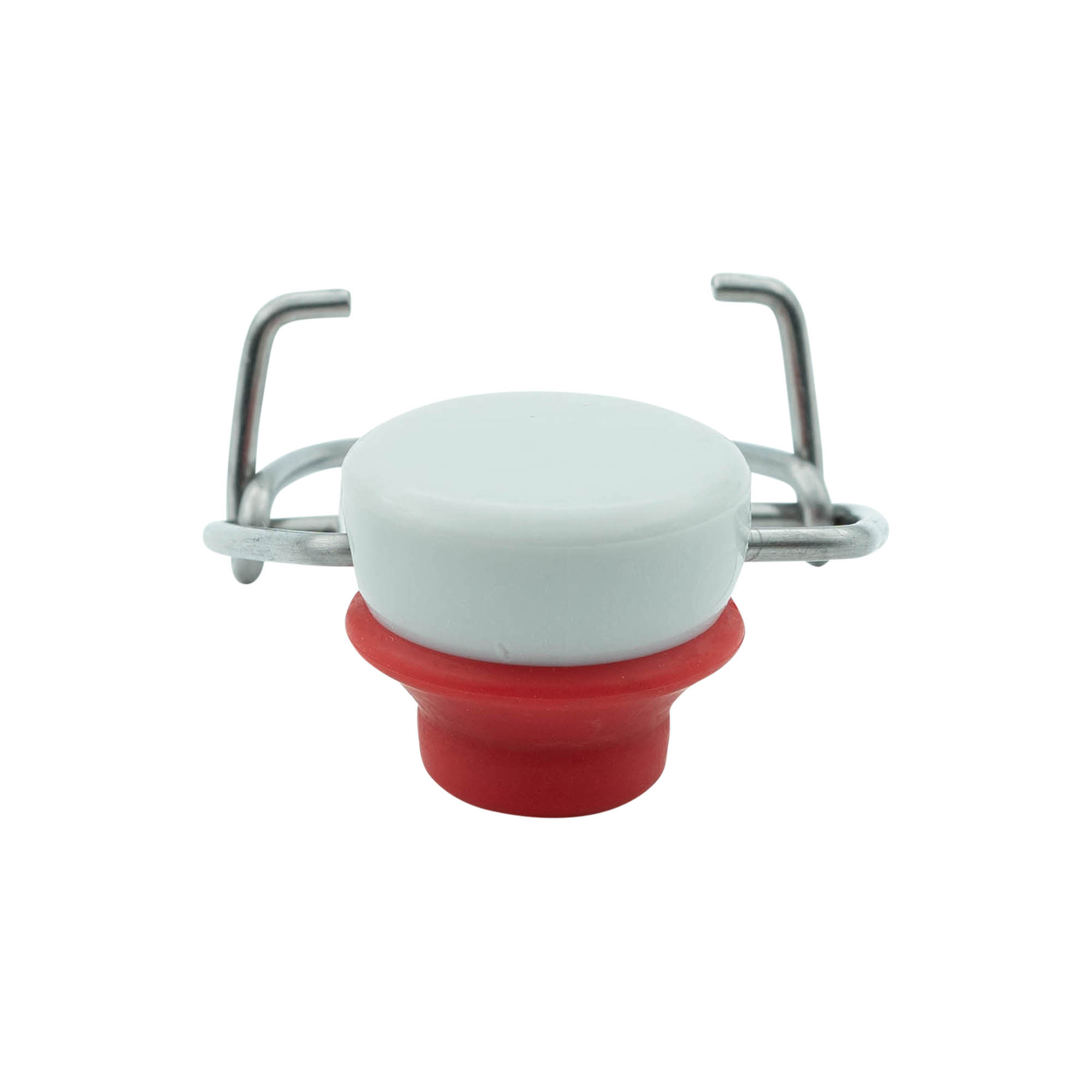 Spennelås spesialstørrelse, plast, rød-hvit Spennelås spesialstørrelse, plast, rød-hvit