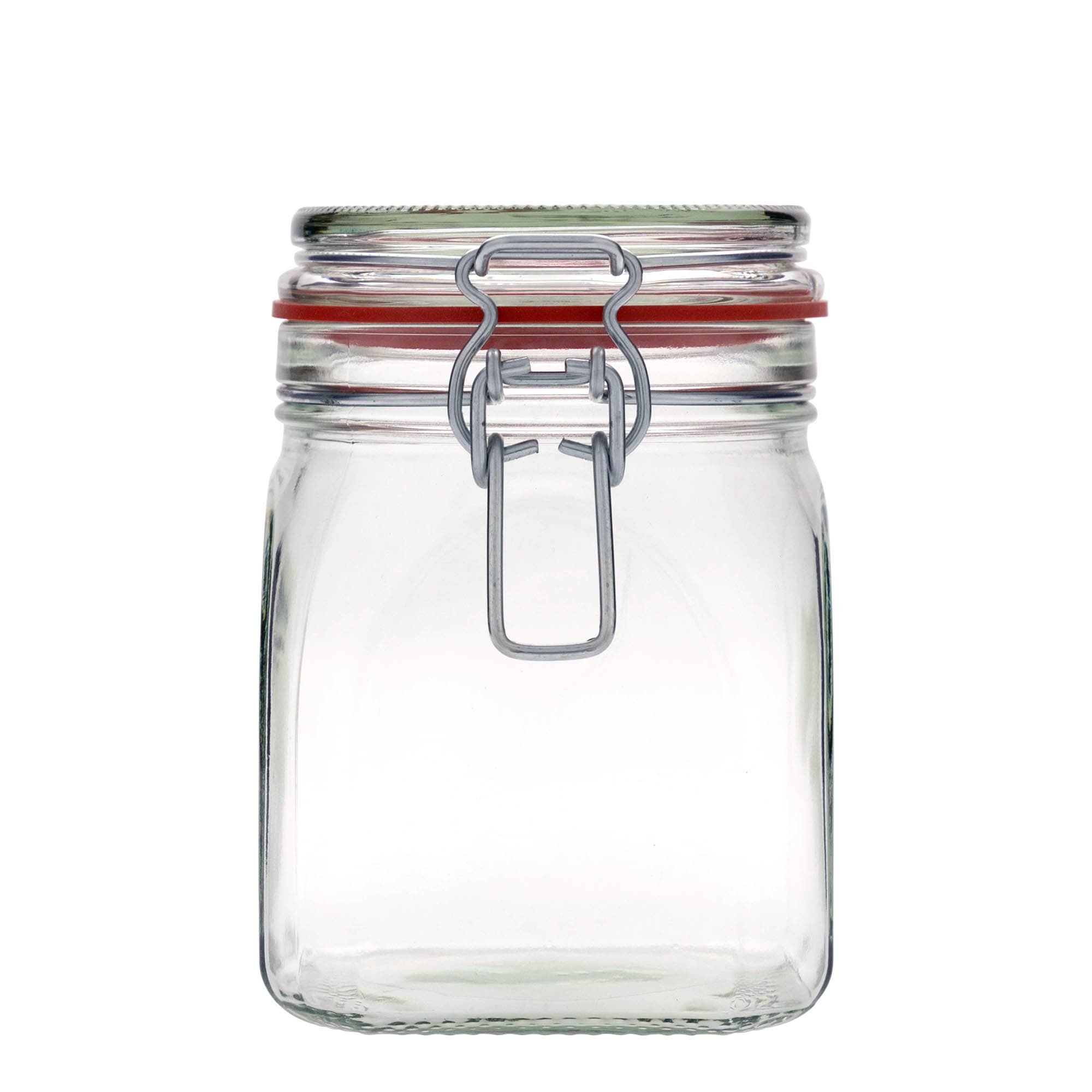 900 ml trådspenneglass, firkantet, åpning: trådspenneåpning