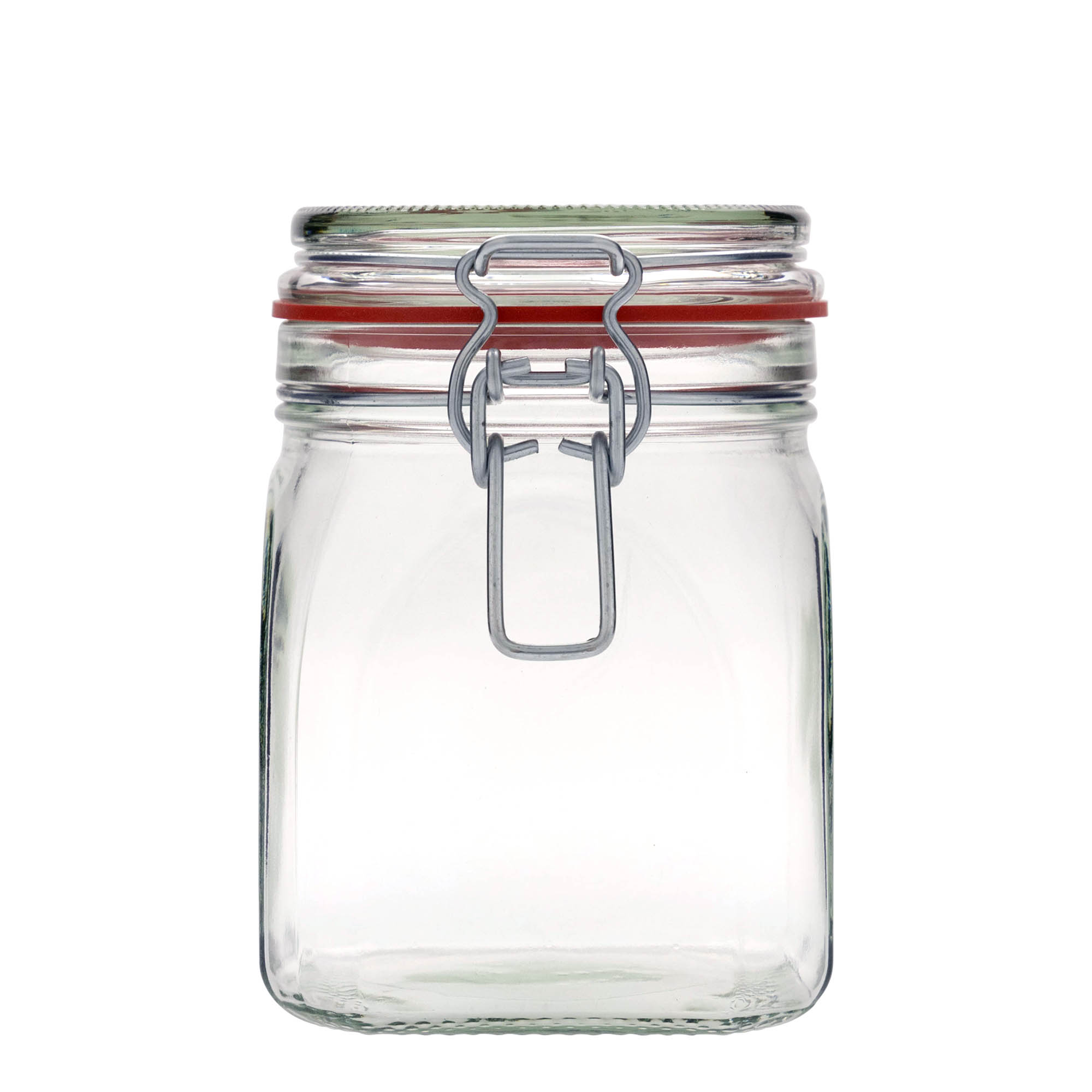 900 ml trådspenneglass, firkantet, åpning: trådspenneåpning