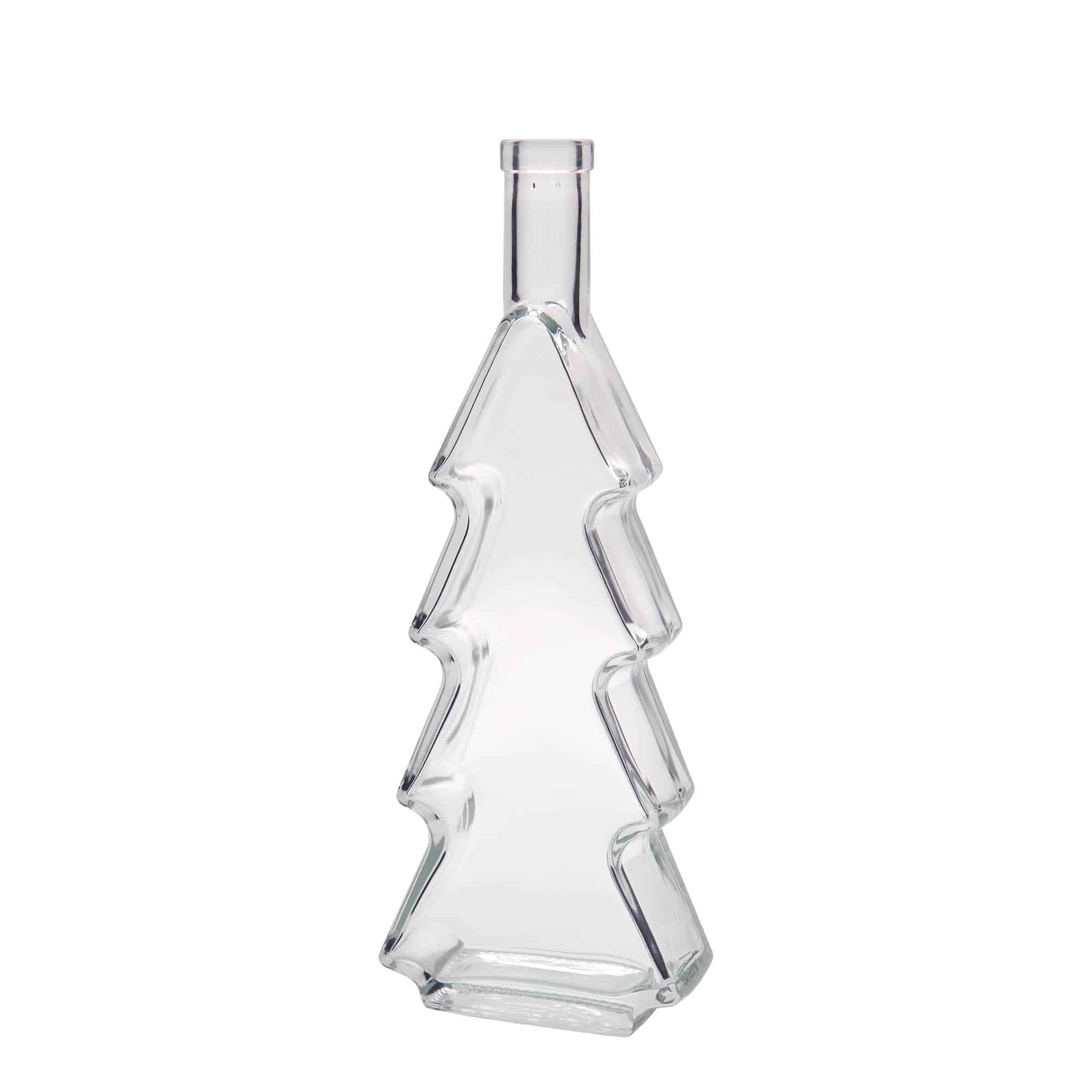 500 ml glassflaske "Juletre", åpning: Kork