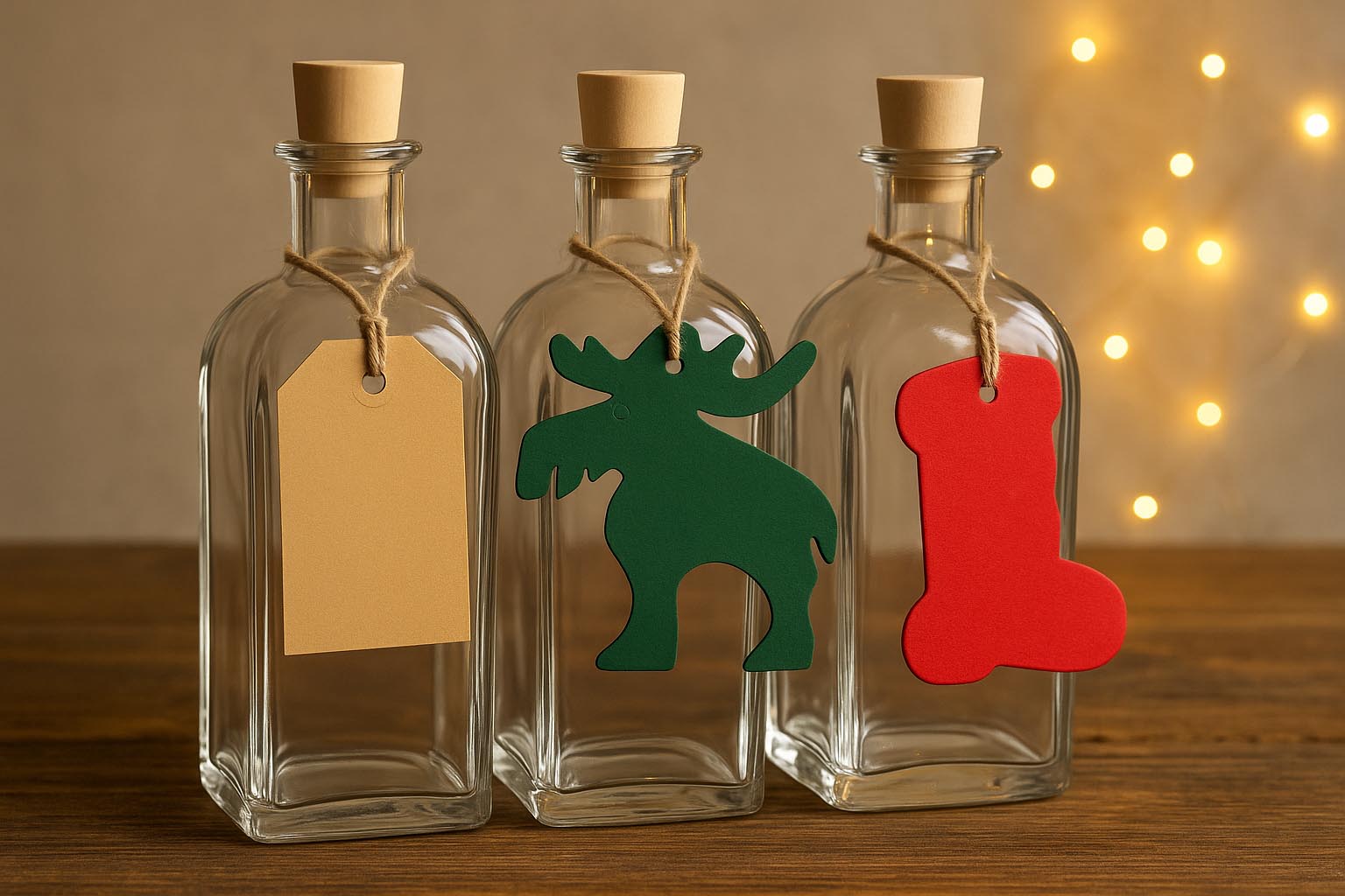 Rektangulært hengelapp, brunt Rektangulært hengelapp, brunt