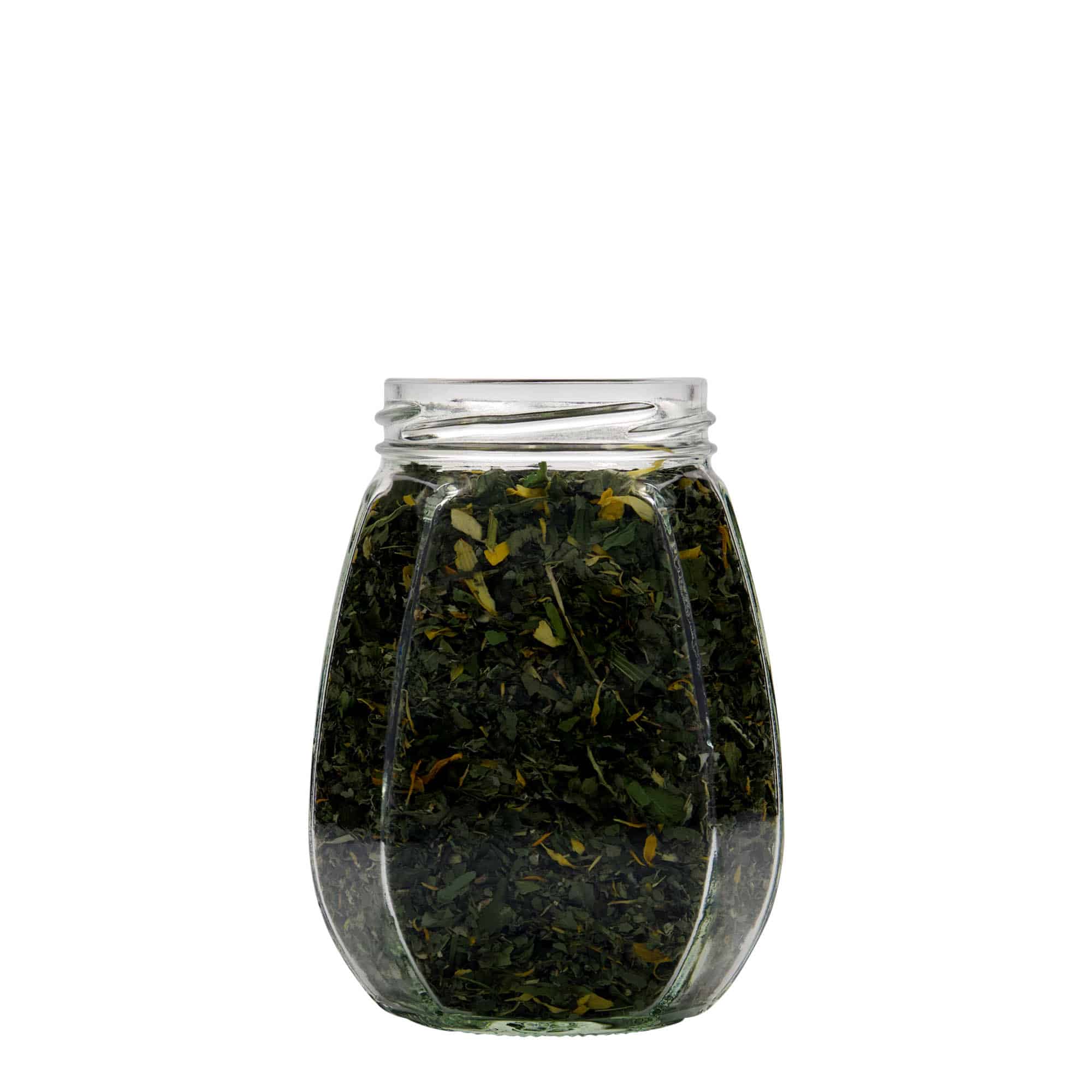 385 ml smykkeglass, sekskantet, åpning: Twist-Off (TO 63)