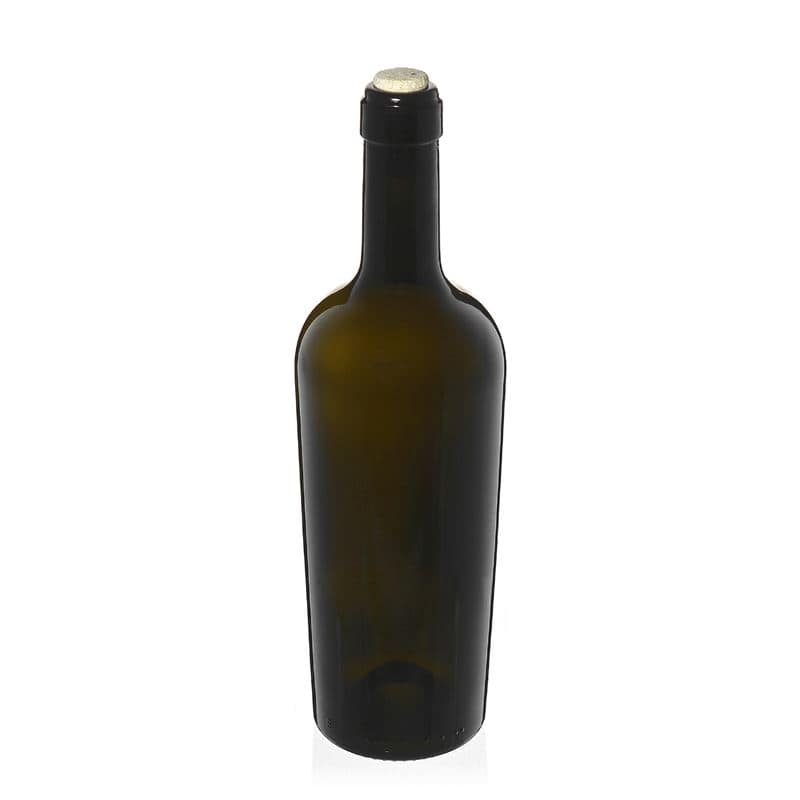 750 ml vinflaske "Imperiale", antikkgrønn, åpning: Kork