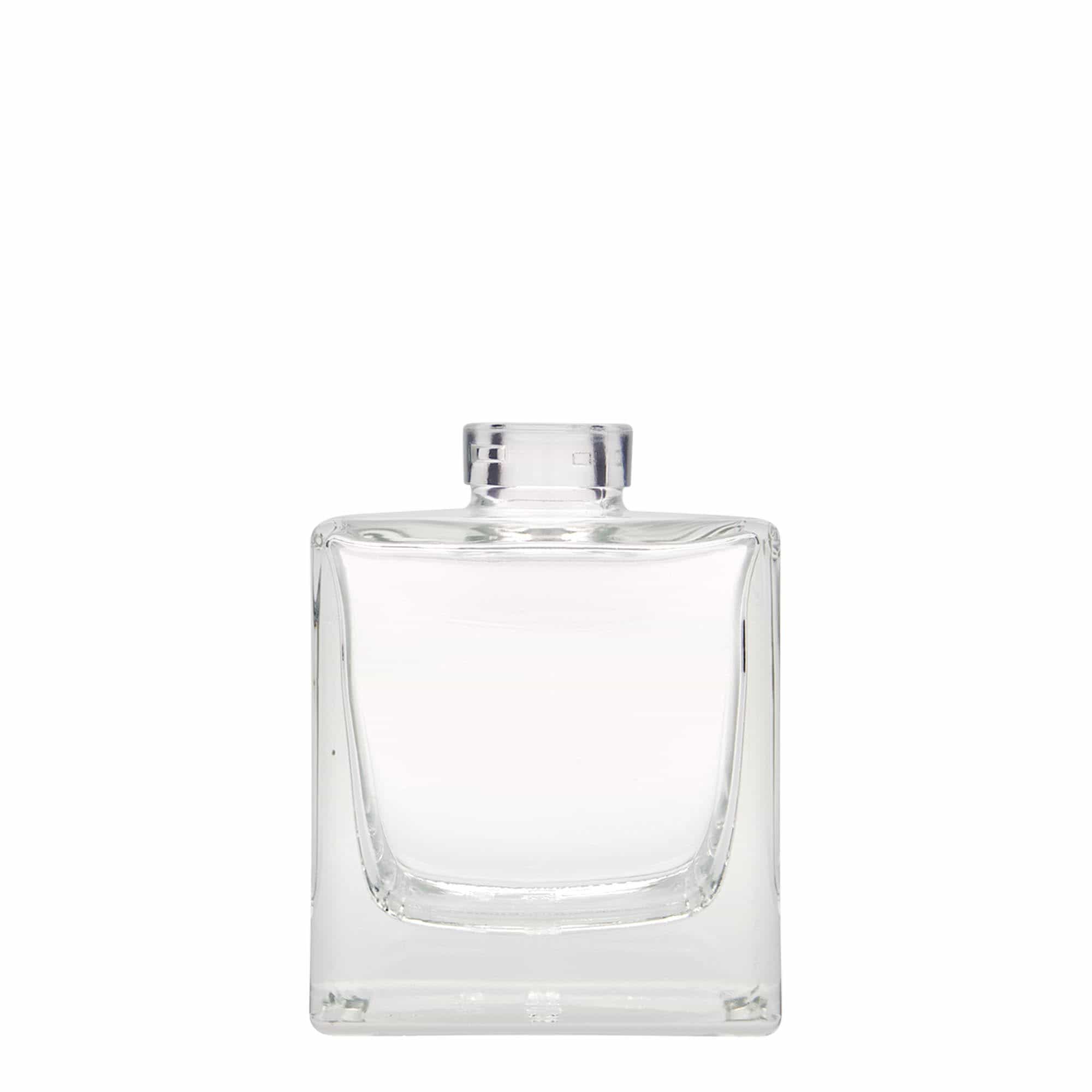 200 ml glassflaske "Cube", kvadratisk, åpning: Kork 200 ml glassflaske "Cube", kvadratisk, åpning: Kork