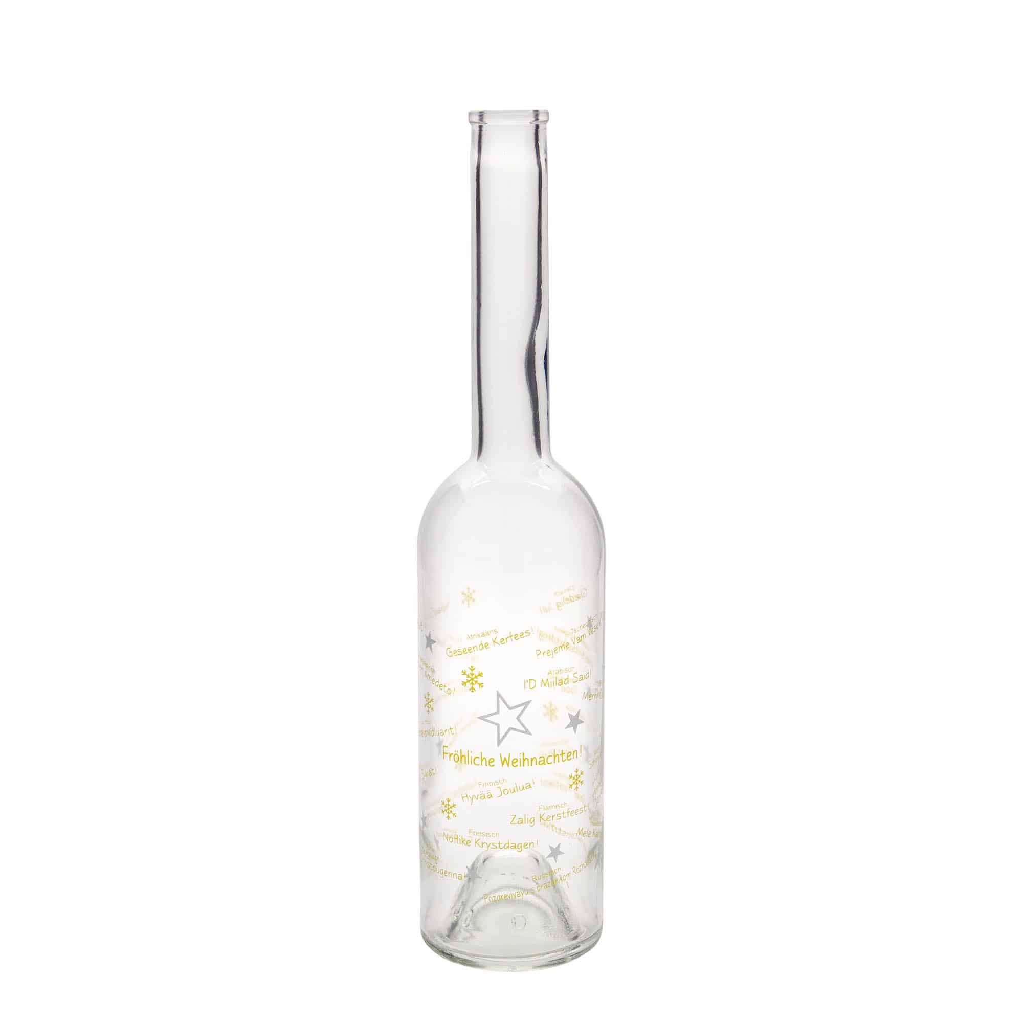 500 ml glassflaske "Opera", motiv: Jul i verden, åpning: Kork 500 ml glassflaske "Opera", motiv: Jul i verden, åpning: Kork
