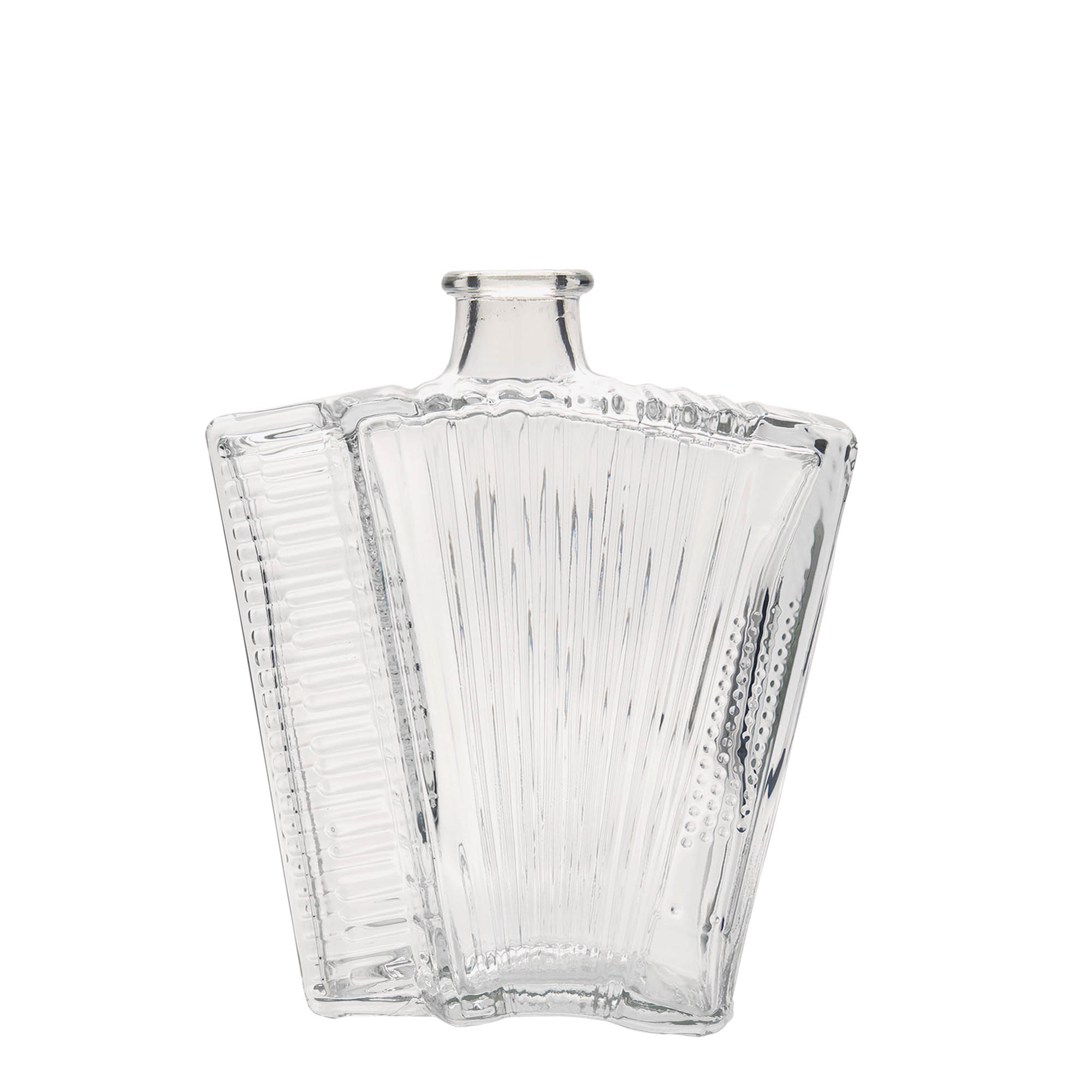 500 ml glassflaske 'Akkordeon', åpning: kork 500 ml glassflaske 'Akkordeon', åpning: kork