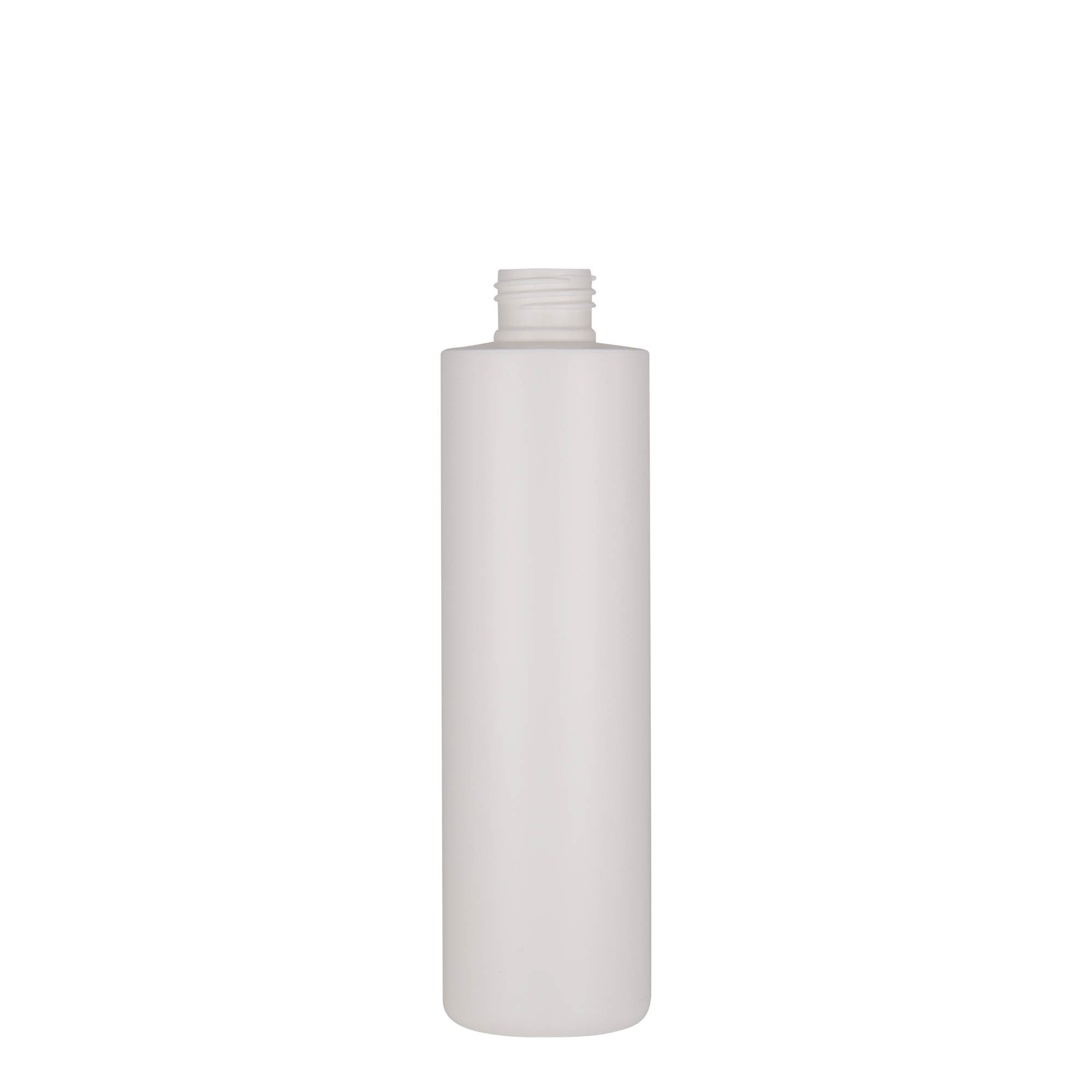 250 ml plastflaske 'Pipe', HDPE, hvit, åpning: 24/410