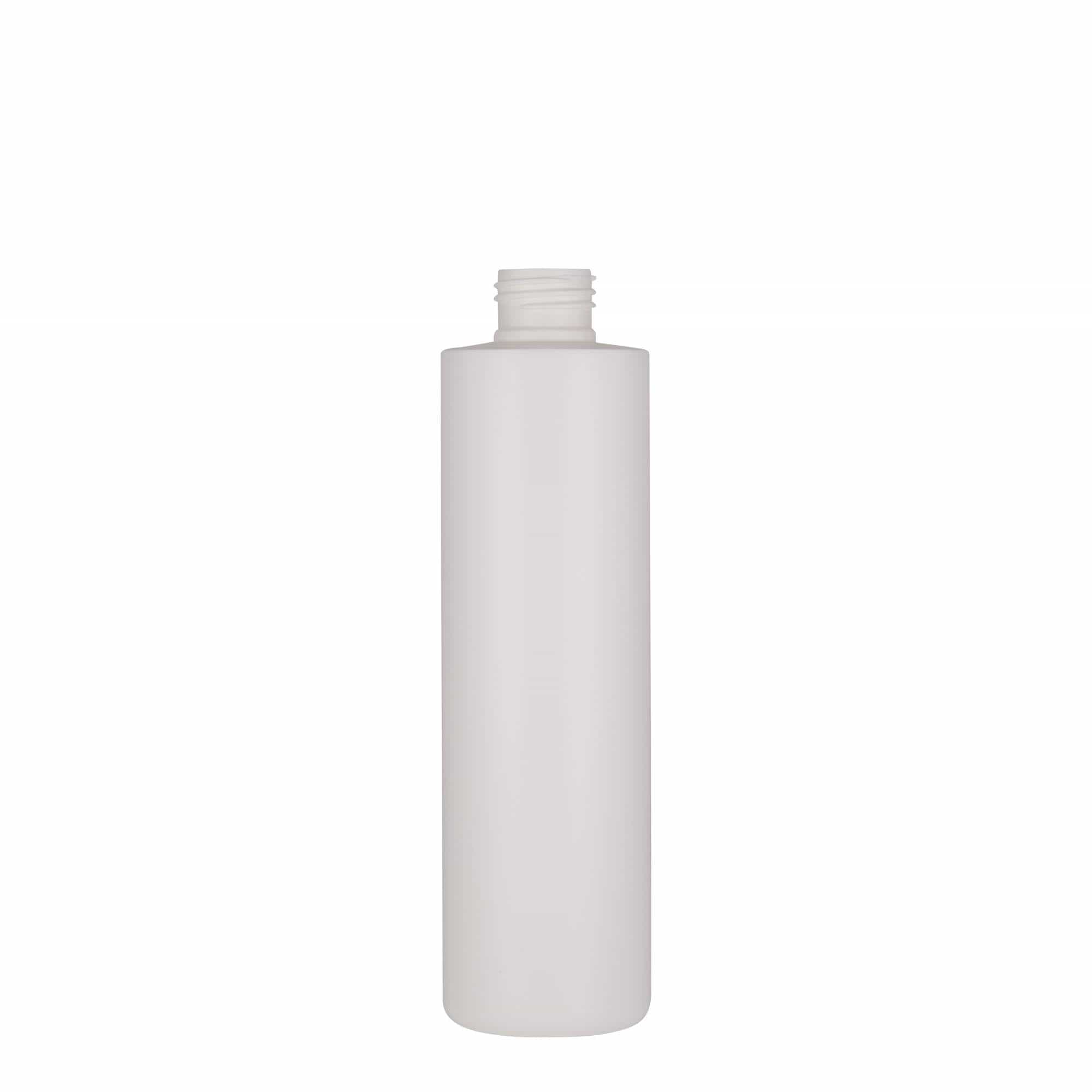 250 ml plastflaske 'Pipe', HDPE, hvit, åpning: 24/410