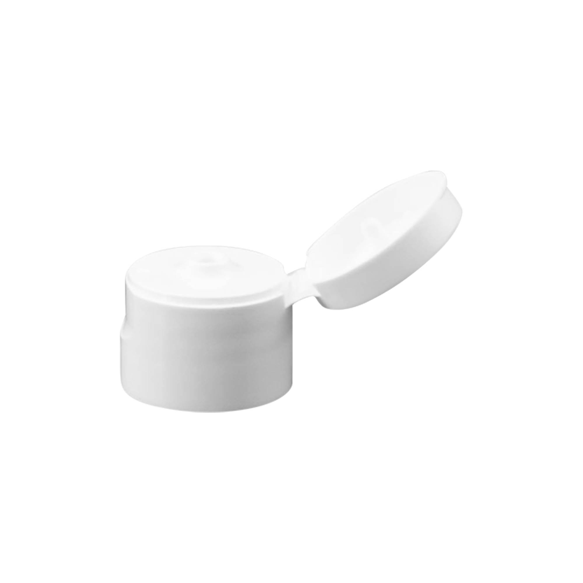 Skrukork med hengsel, PP-plast, hvit, for åpning: 20/410 Skrukork med hengsel, PP-plast, hvit, for åpning: 20/410