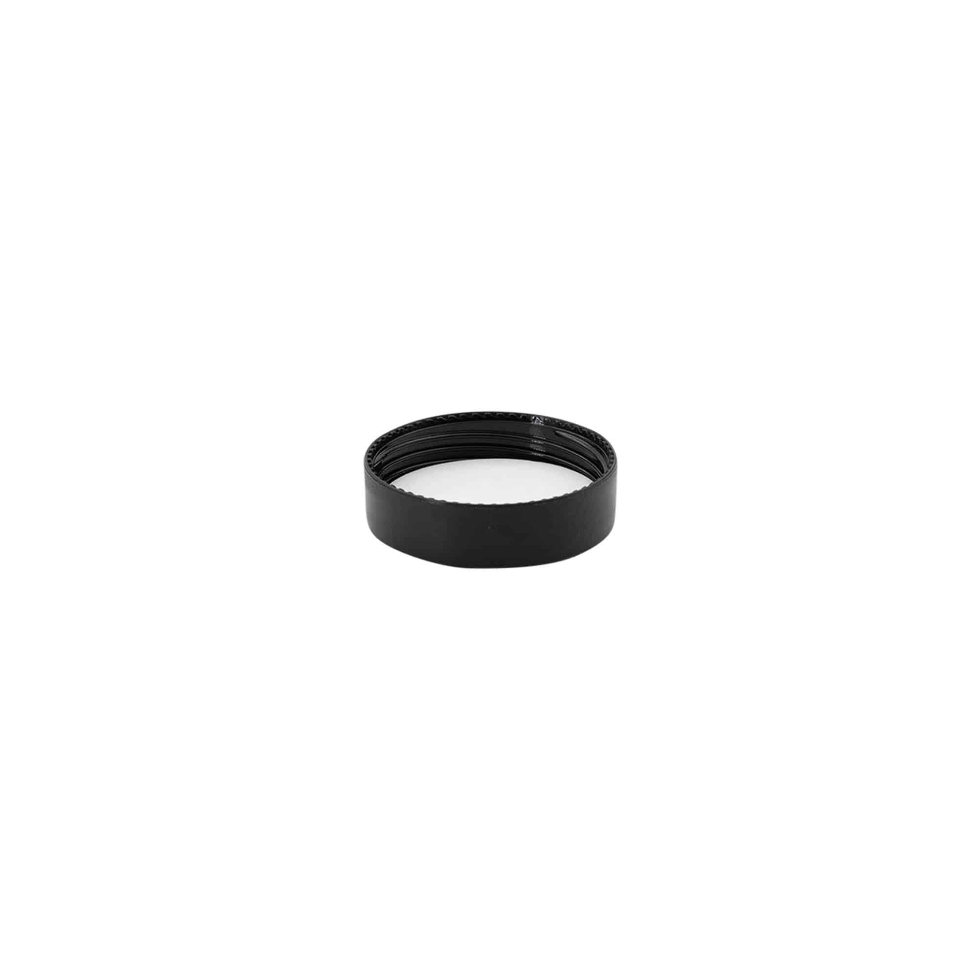 Skrulokk for 5 ml "Antonella", PP-plast, svart
