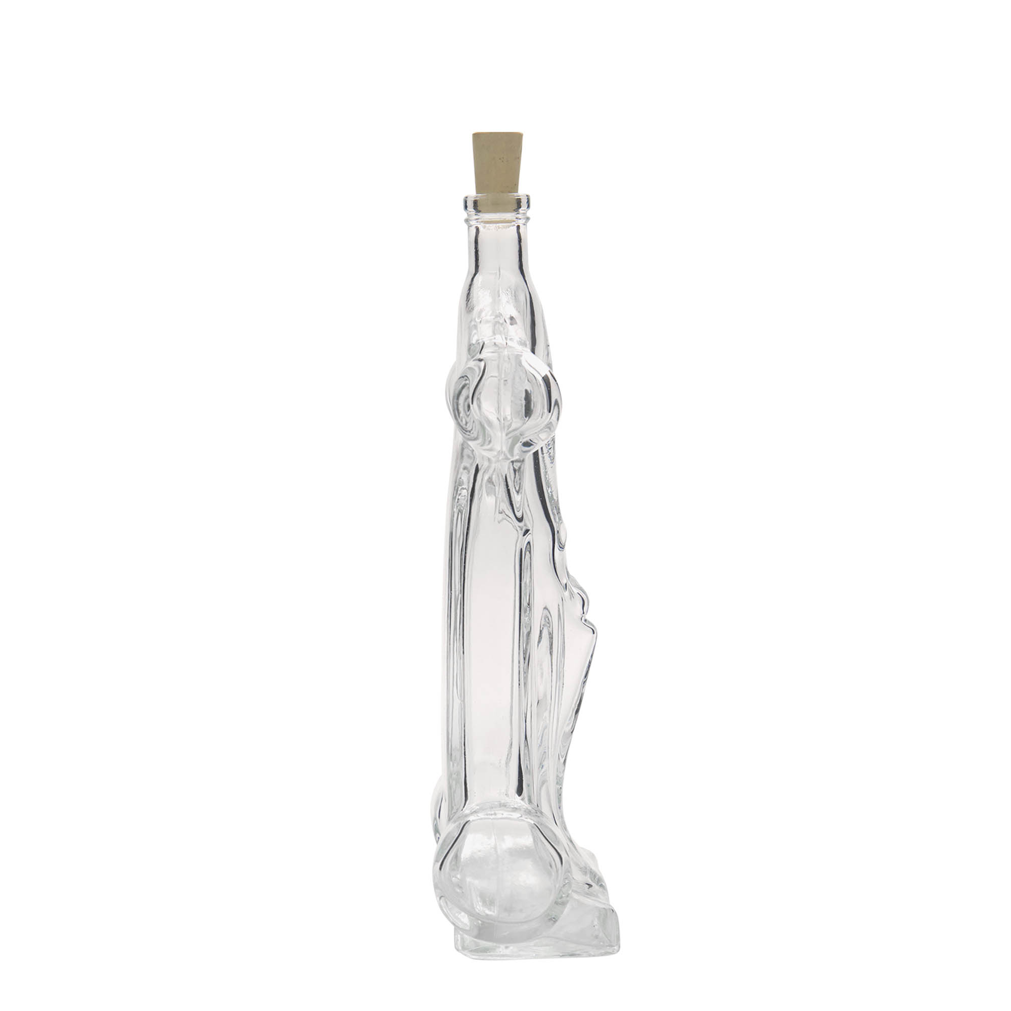 200 ml glassflaske 'Racerbilsmodell', åpning: kork