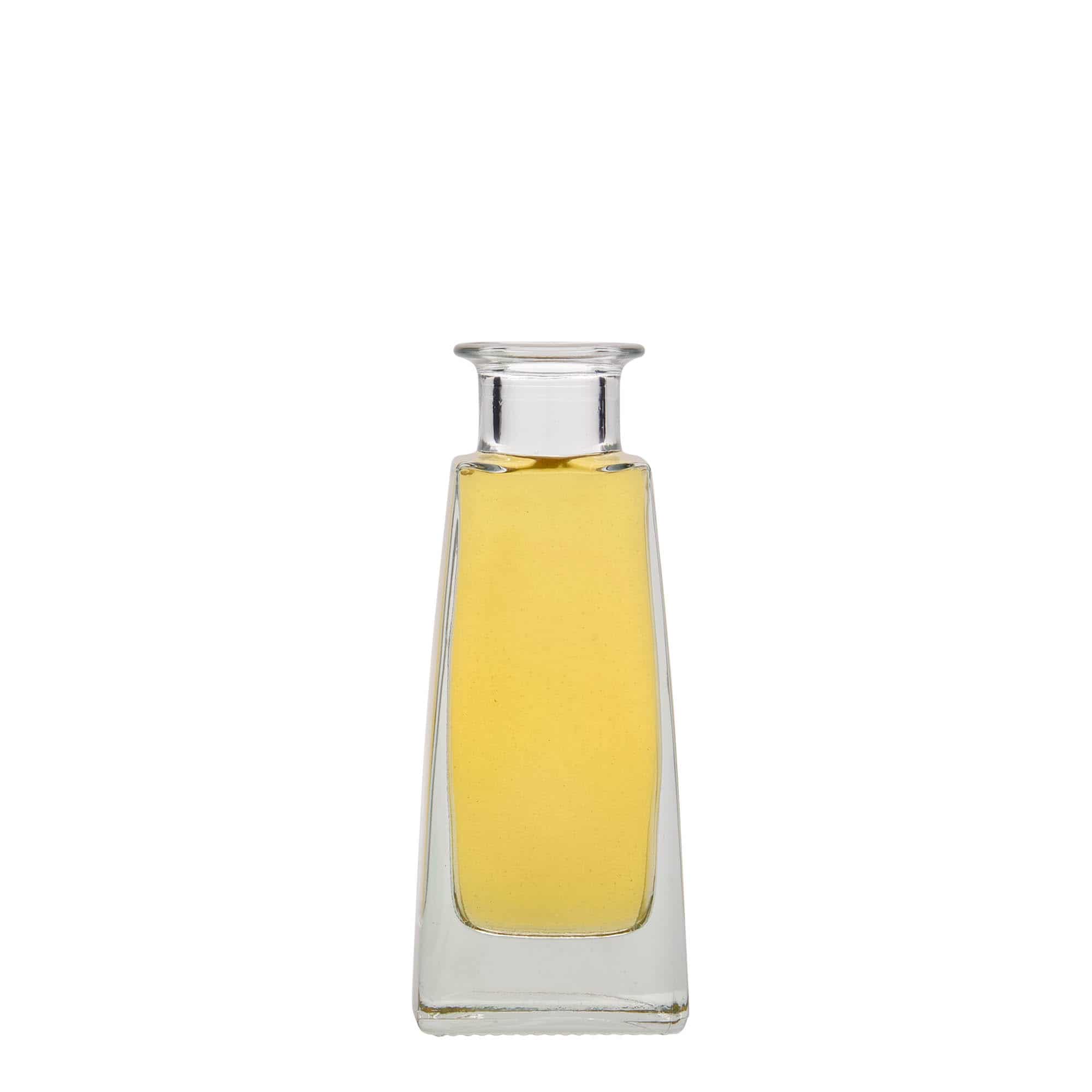 100 ml glassflaske "Timmy", firkantet, åpning: Kork