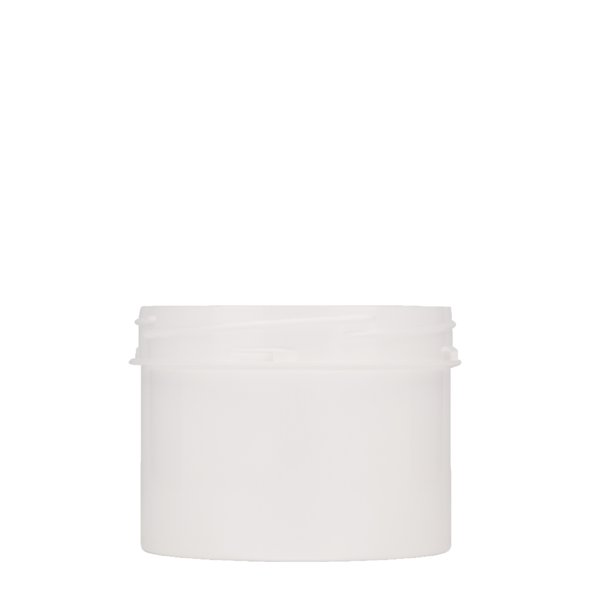 300 ml plastbeholder 'Securilock', PP, hvit, åpning: skrukork 300 ml plastbeholder 'Securilock', PP, hvit, åpning: skrukork