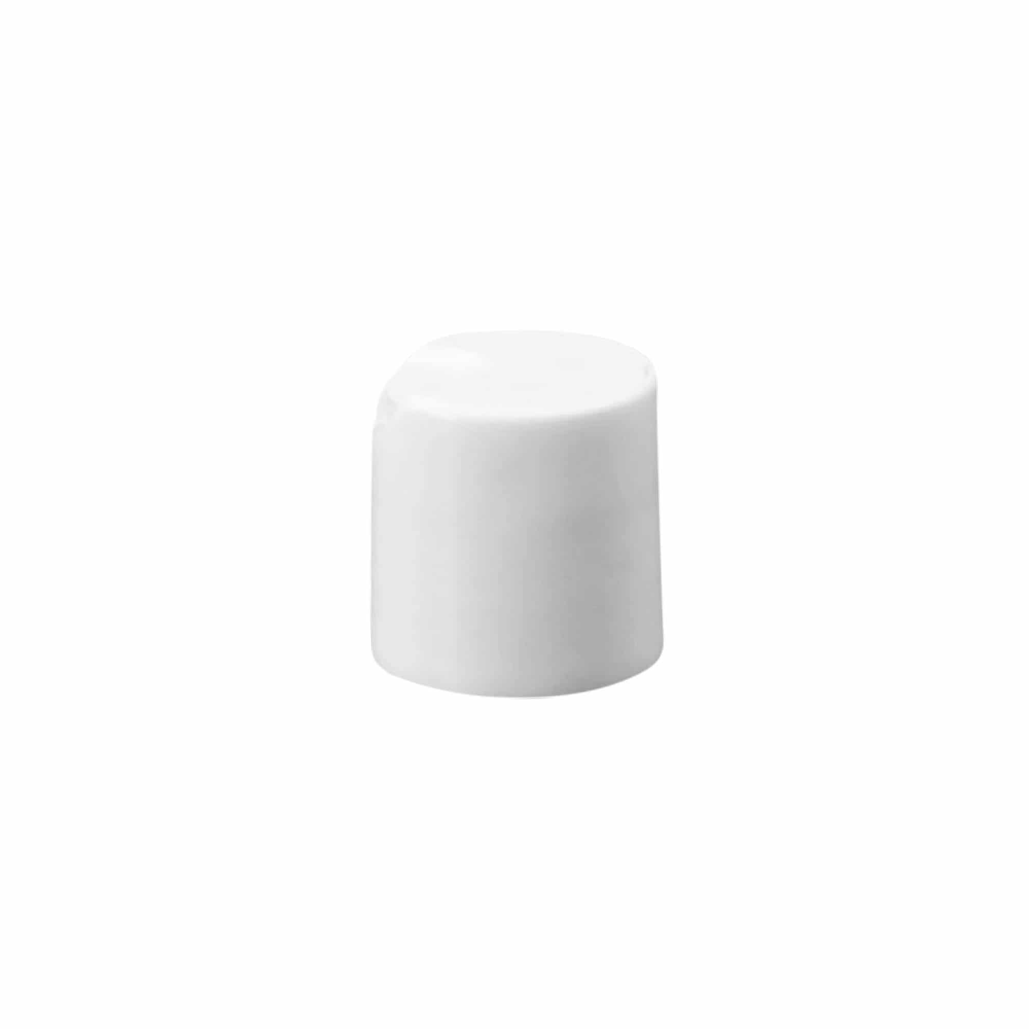 Skrulokk Disc Top, PP-plast, hvit, for åpning: 20/410