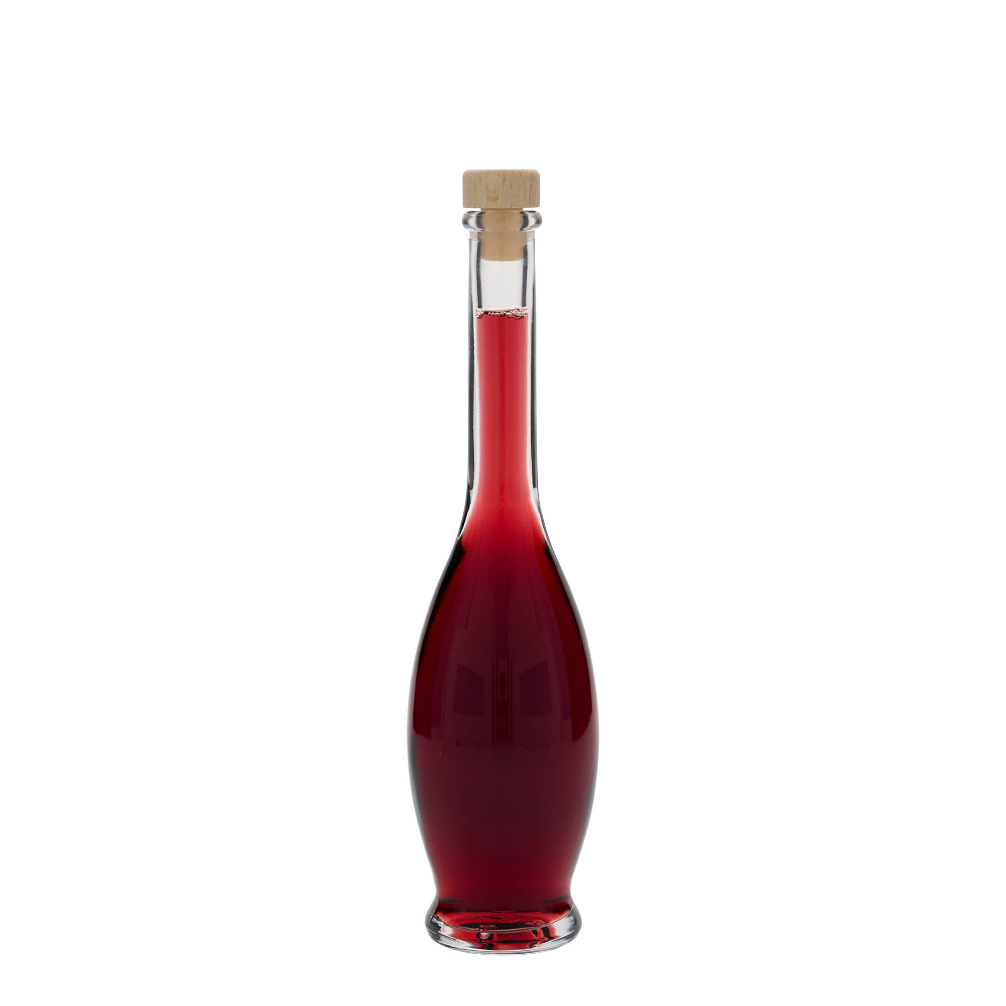 100 ml glassflaske 'Gina', åpning: kork